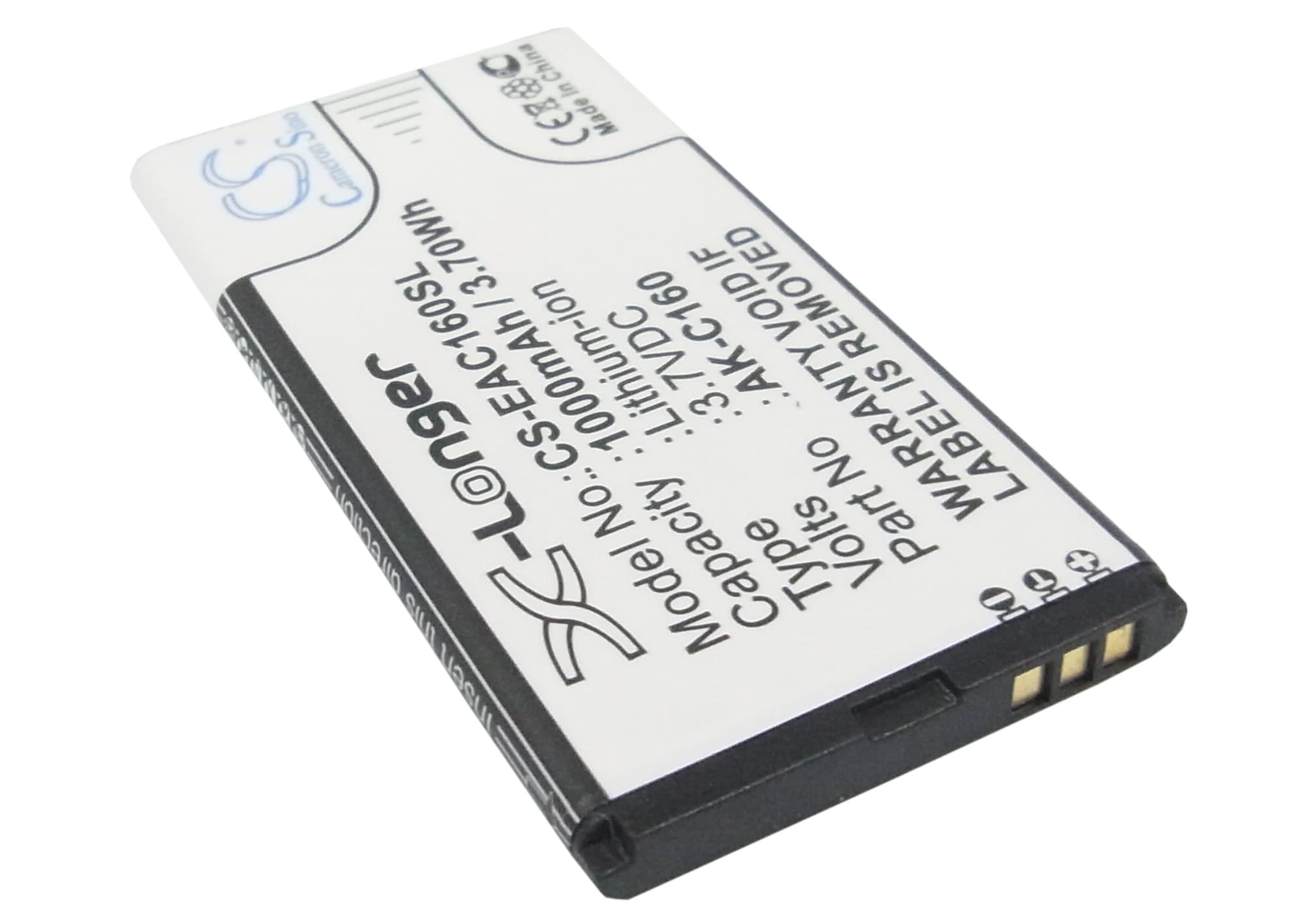 Batteri til mobiltelefon, smarttelefon for Emporia ECO, C160, C160-001 m.fl.
