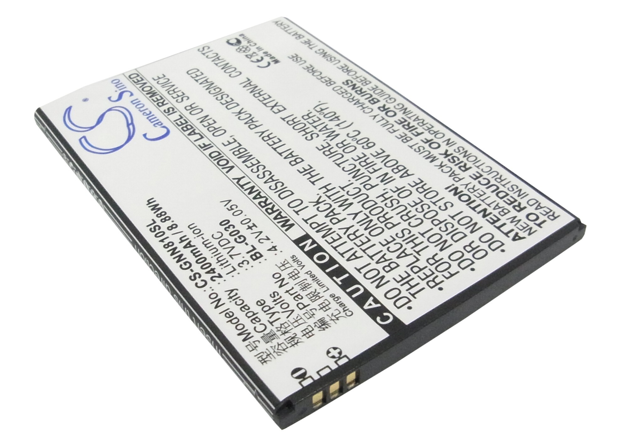 Batteri til mobiltelefon, smarttelefon for GIONEE GN810