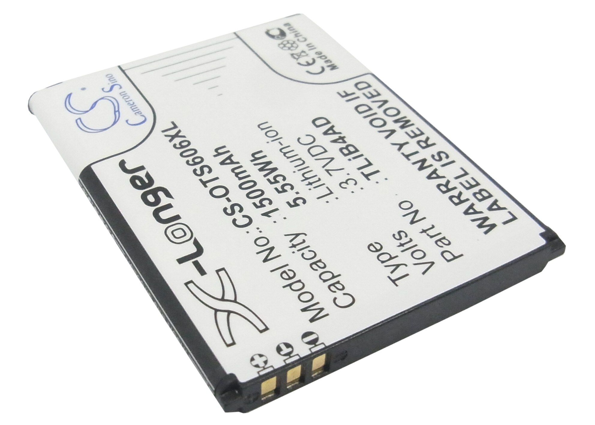 Batteri til mobiltelefon, smarttelefon for Alcatel One Touch View