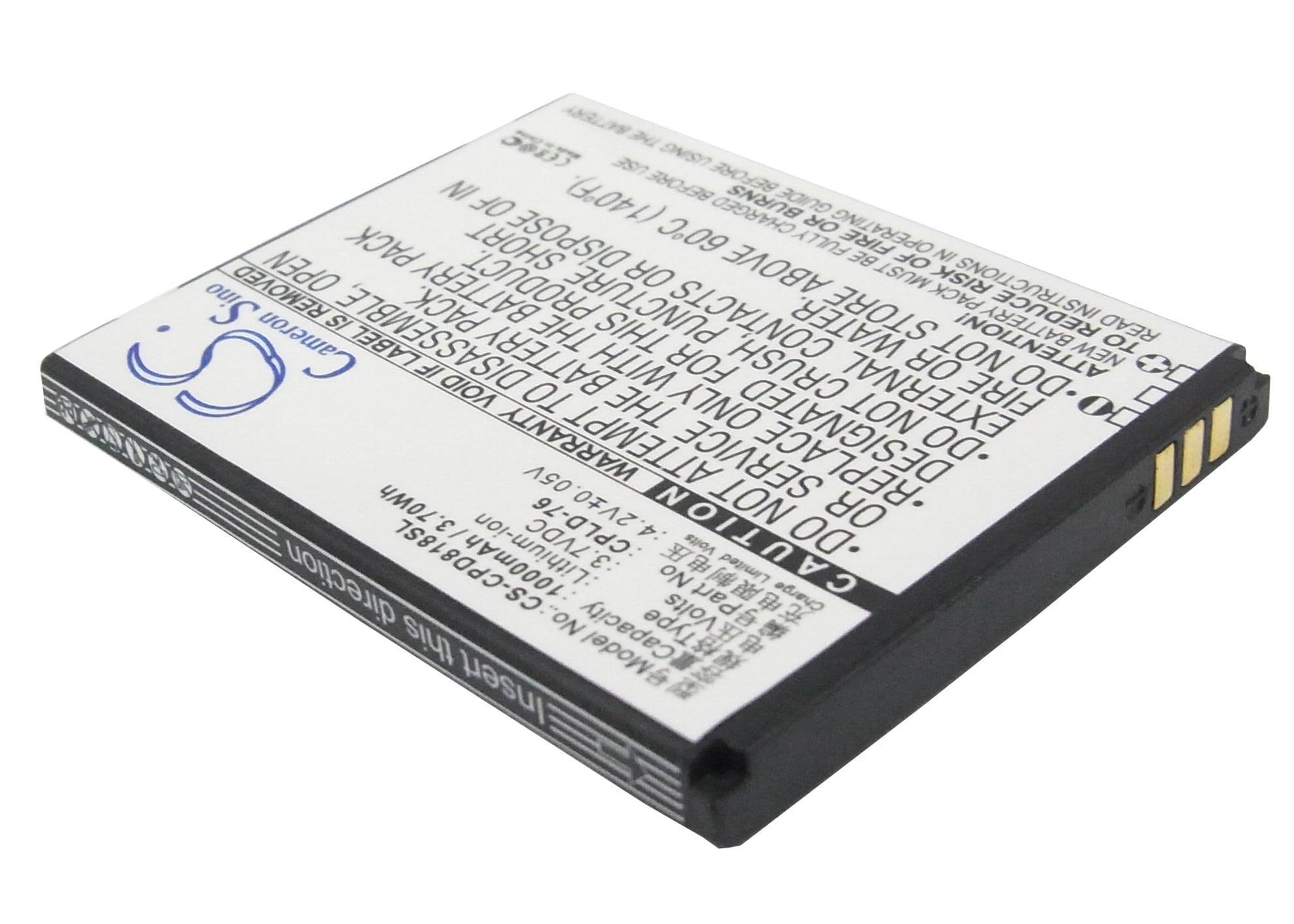 Batteri til mobiltelefon, smarttelefon for Coolpad 5860+, 8180, 5216 m.fl.