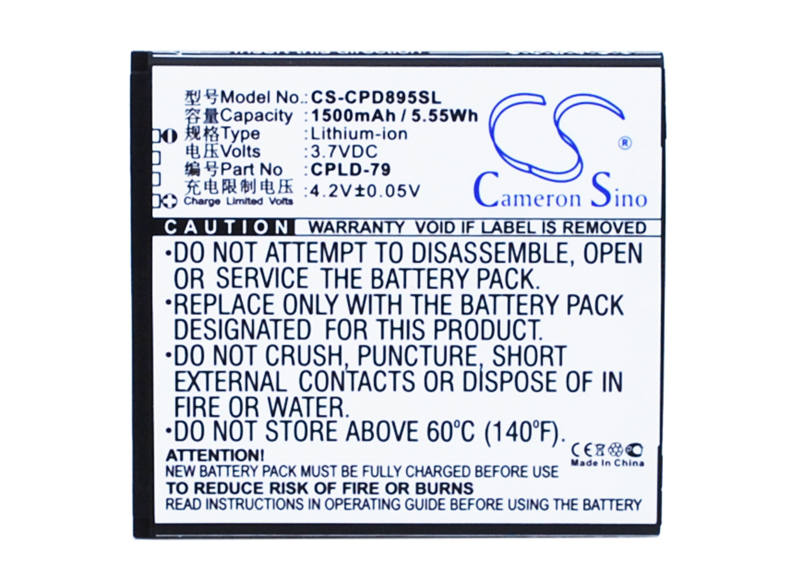 Batteri til mobiltelefon, smarttelefon for Coolpad 8950