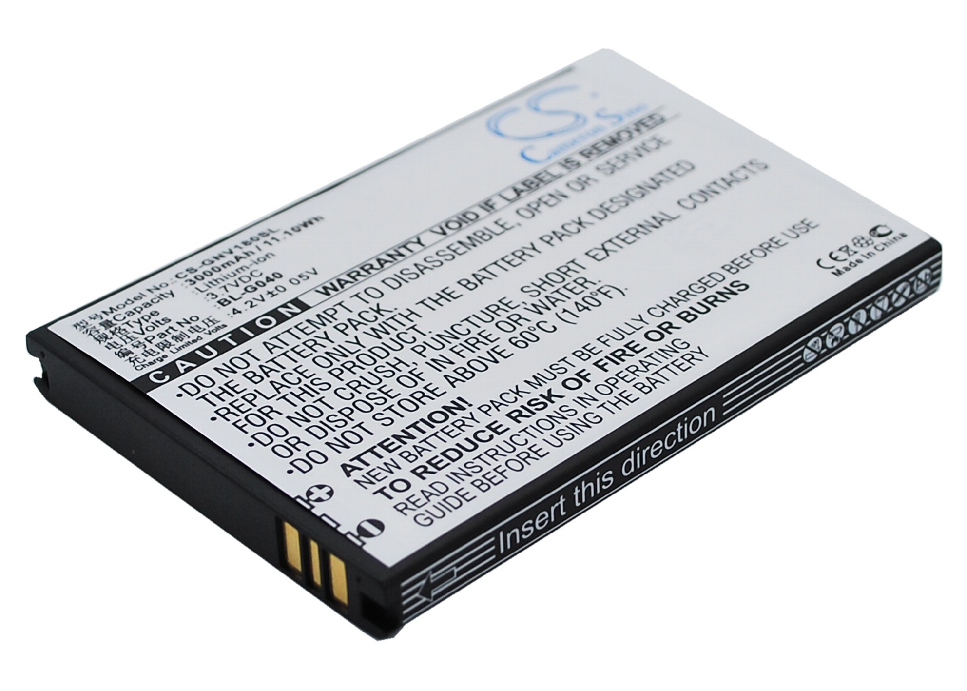 Batteri til mobiltelefon, smarttelefon for GIONEE V182