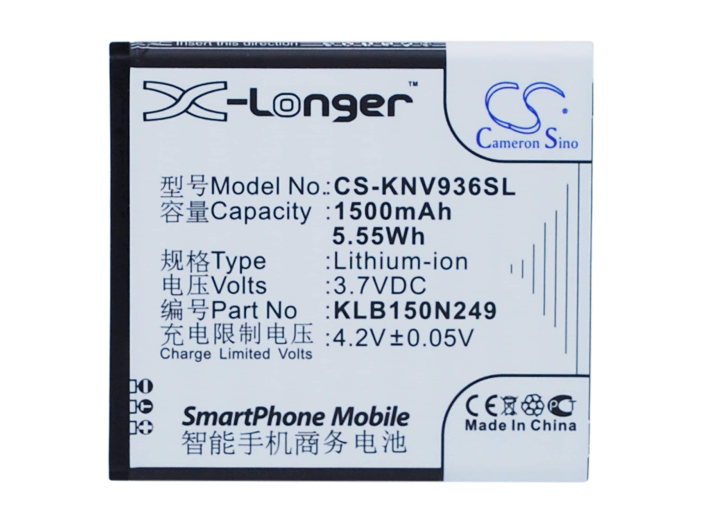 Batteri til mobiltelefon, smarttelefon for KONKA E900, E830, W900 m.fl.