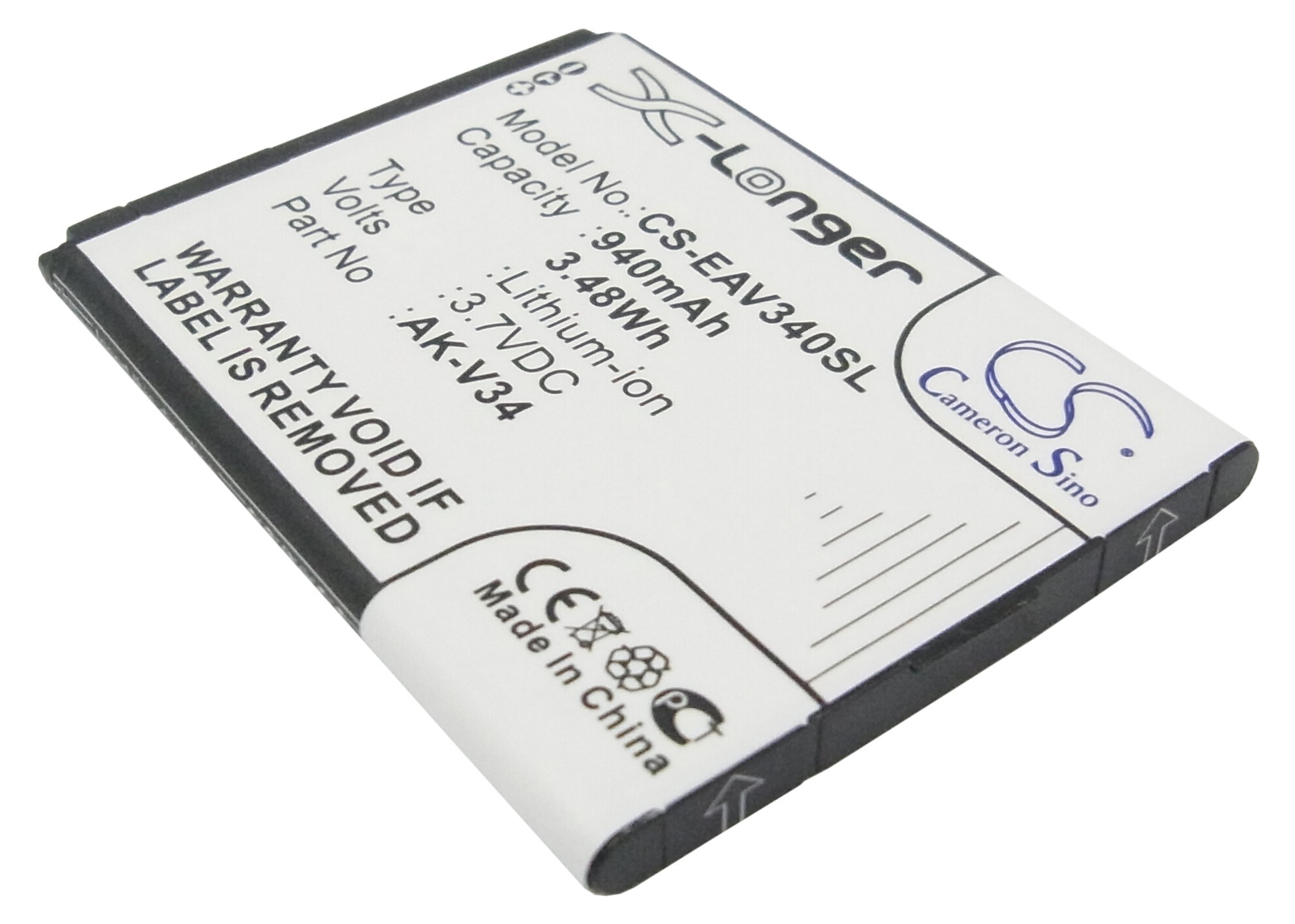 Batteri til mobiltelefon, smarttelefon for Emporia Glam, V34, V34_001