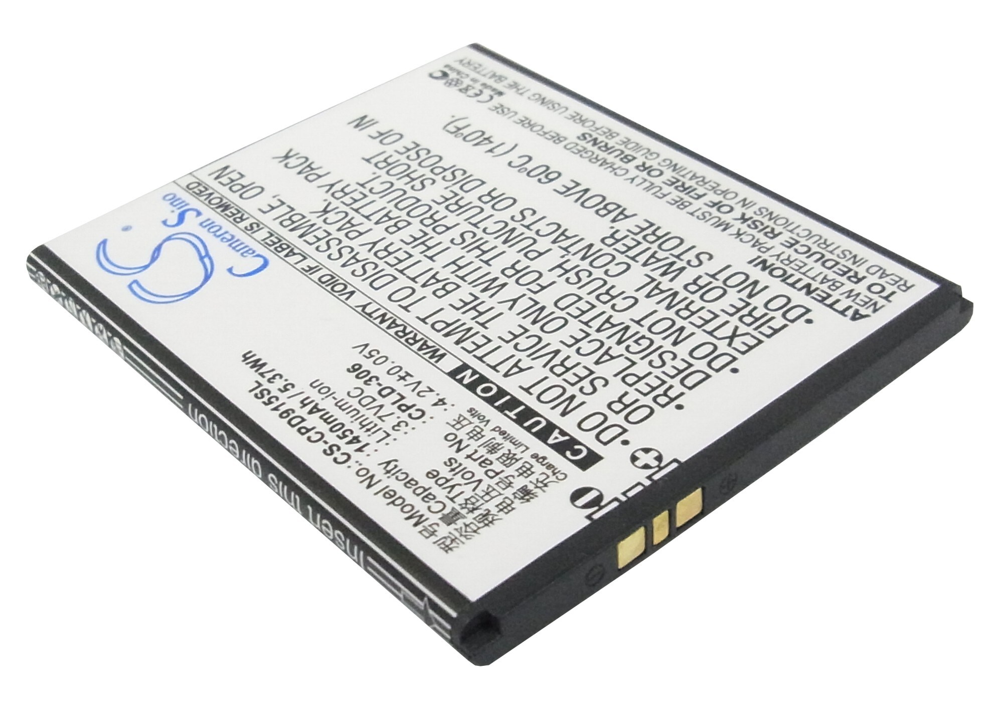 Batteri til mobiltelefon, smarttelefon for Coolpad 9150, 9150W