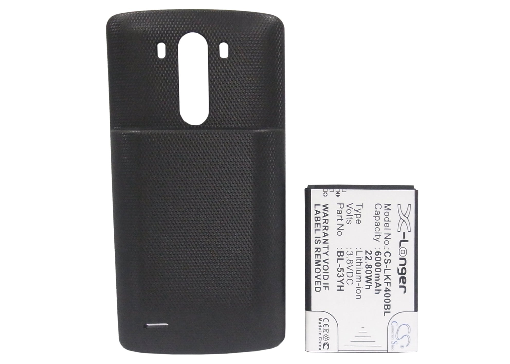 Batteri til mobiltelefon, smarttelefon for LG G3, D855, D855 LTE m.fl.