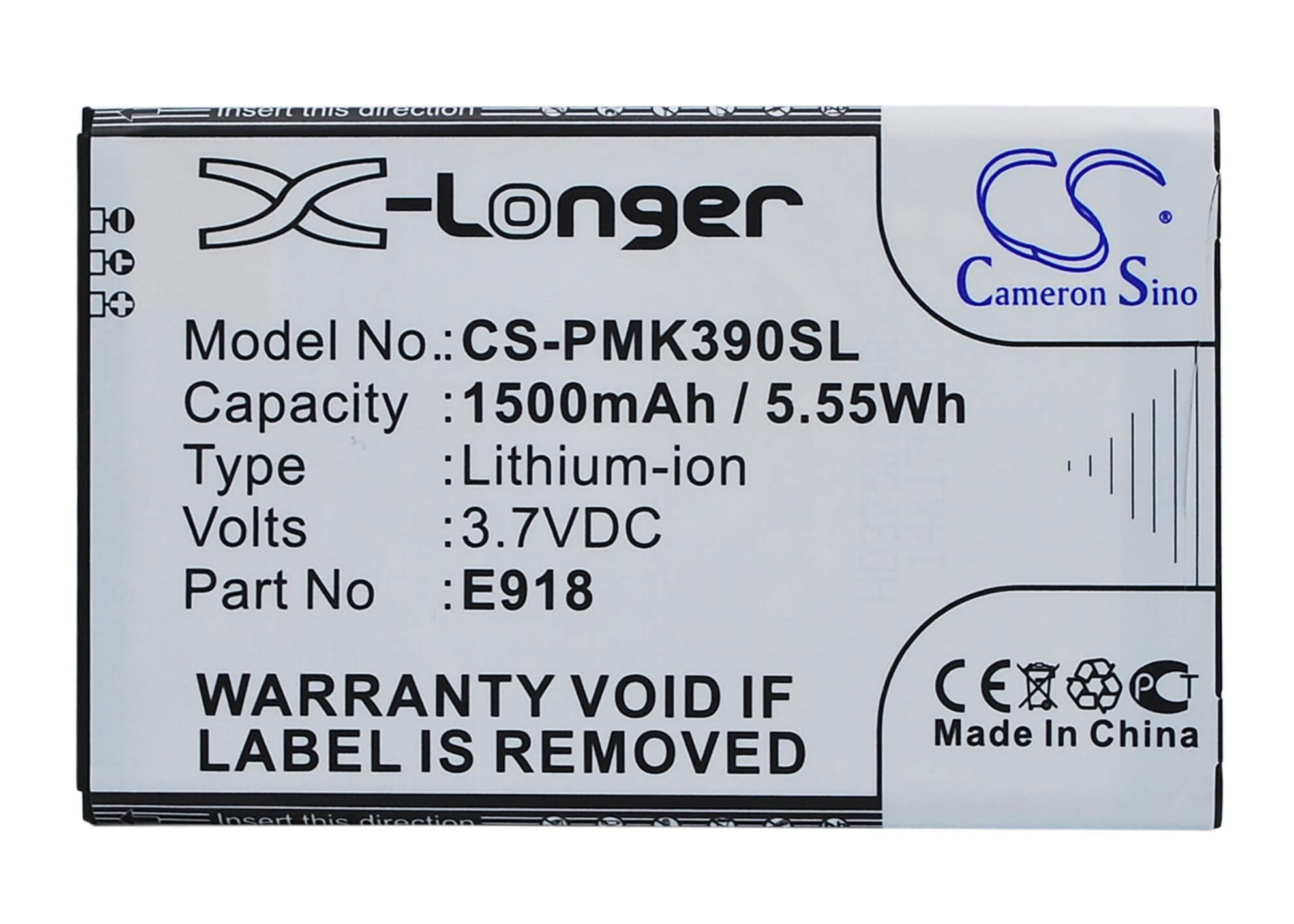 Batteri til mobiltelefon, smarttelefon for PHICOMM i310v, K390V