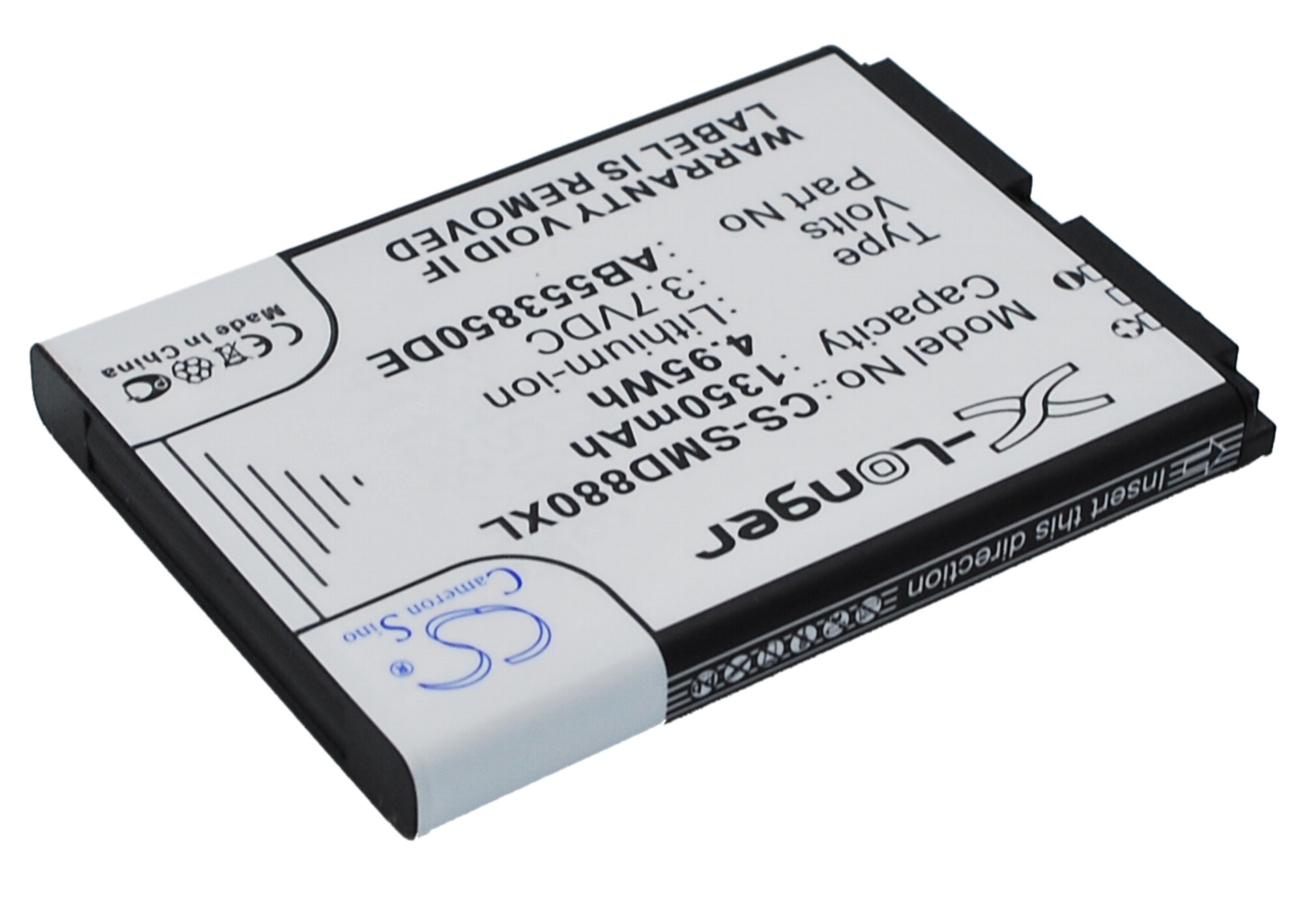 Batteri til mobiltelefon, smarttelefon for Samsung SGH-D880, SGH-D880i, SGH-D888 m.fl.