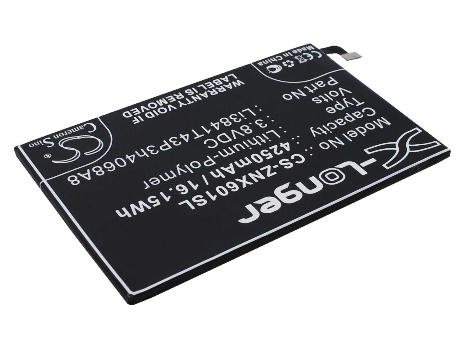 Batteri til mobiltelefon, smarttelefon for ZTE Nubia X6, NX601J