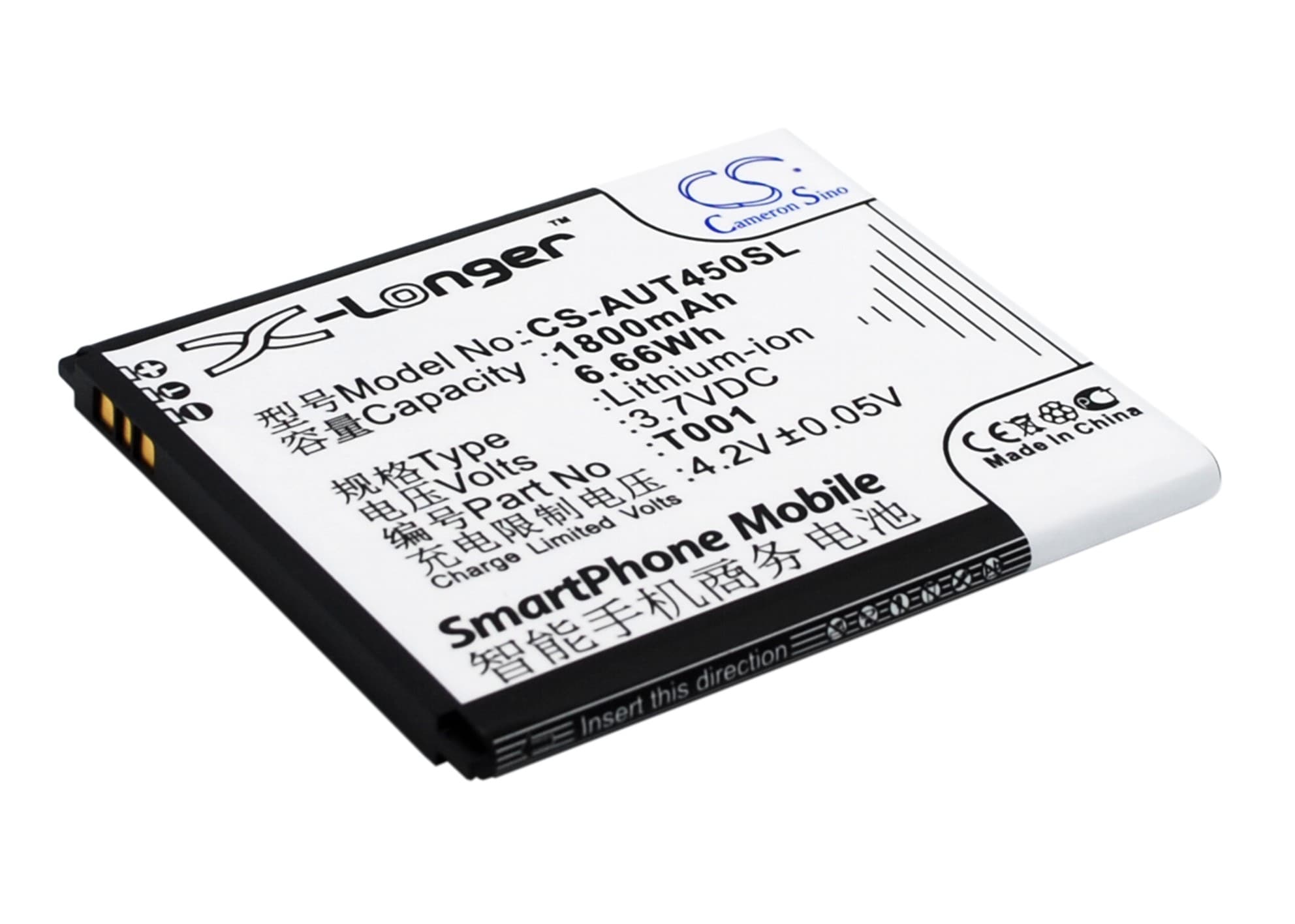 Batteri til mobiltelefon, smarttelefon for Asus T45, T45-T001