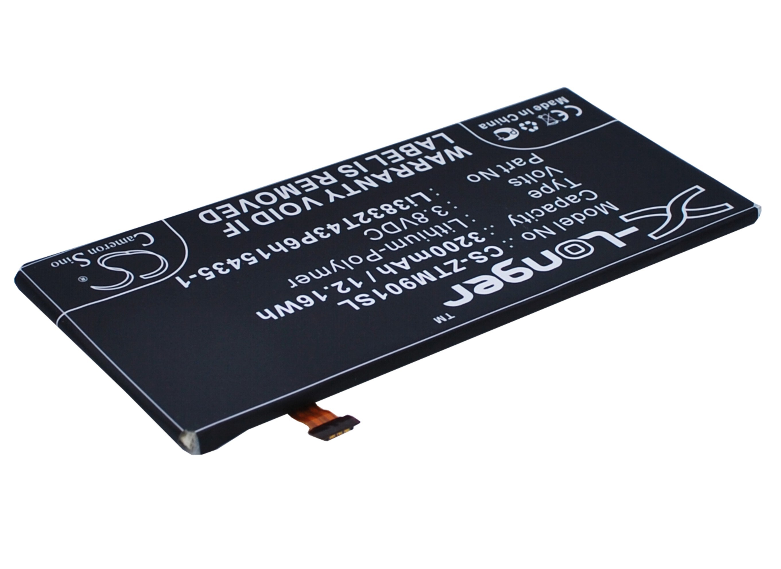 Batteri til mobiltelefon, smarttelefon for ZTE Grand M901C, Grand Memo II, Z787 m.fl.