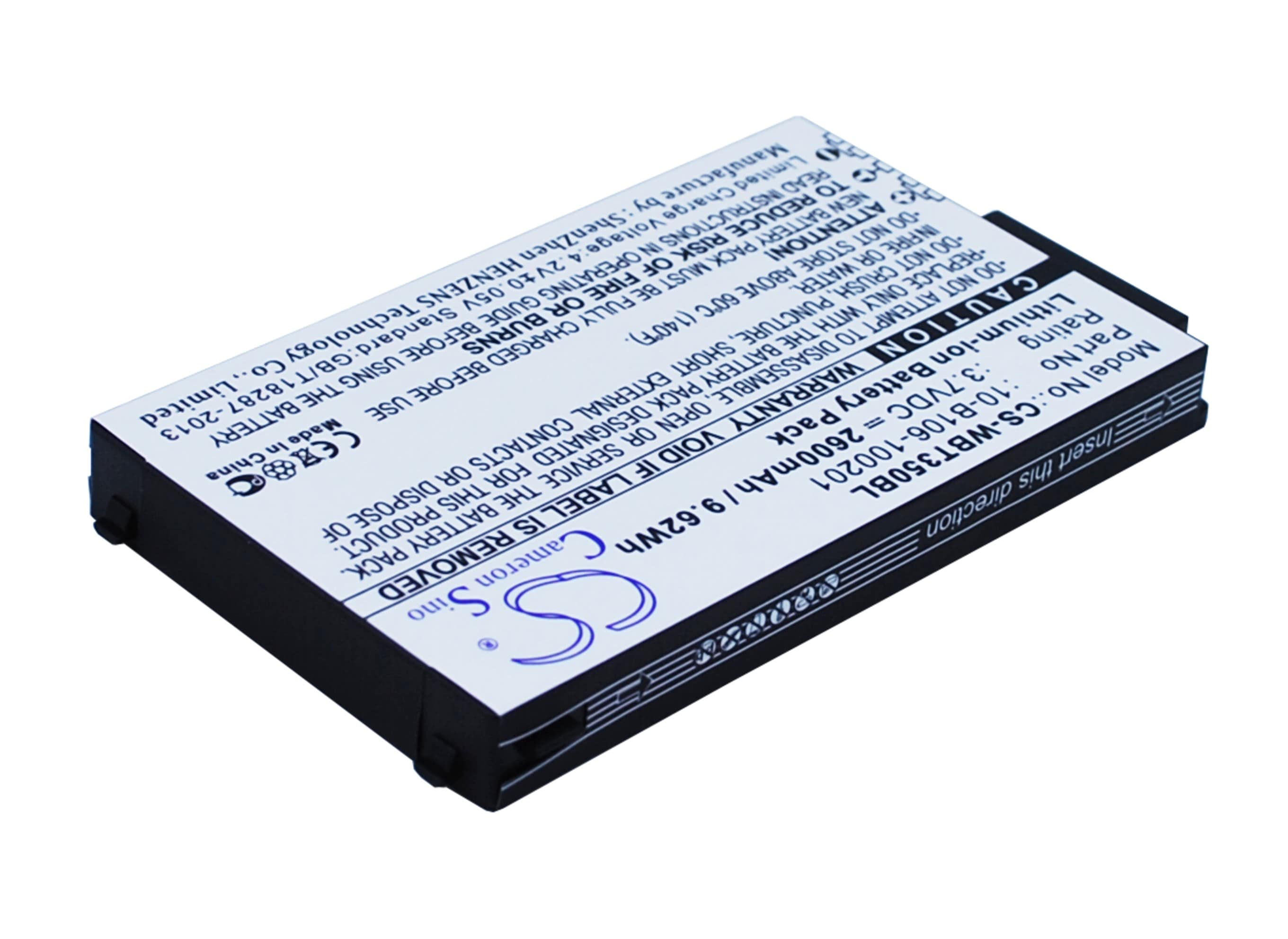 Batteri til betalingsterminal for Widefly DT-350, DT350, BT-350 m.fl.