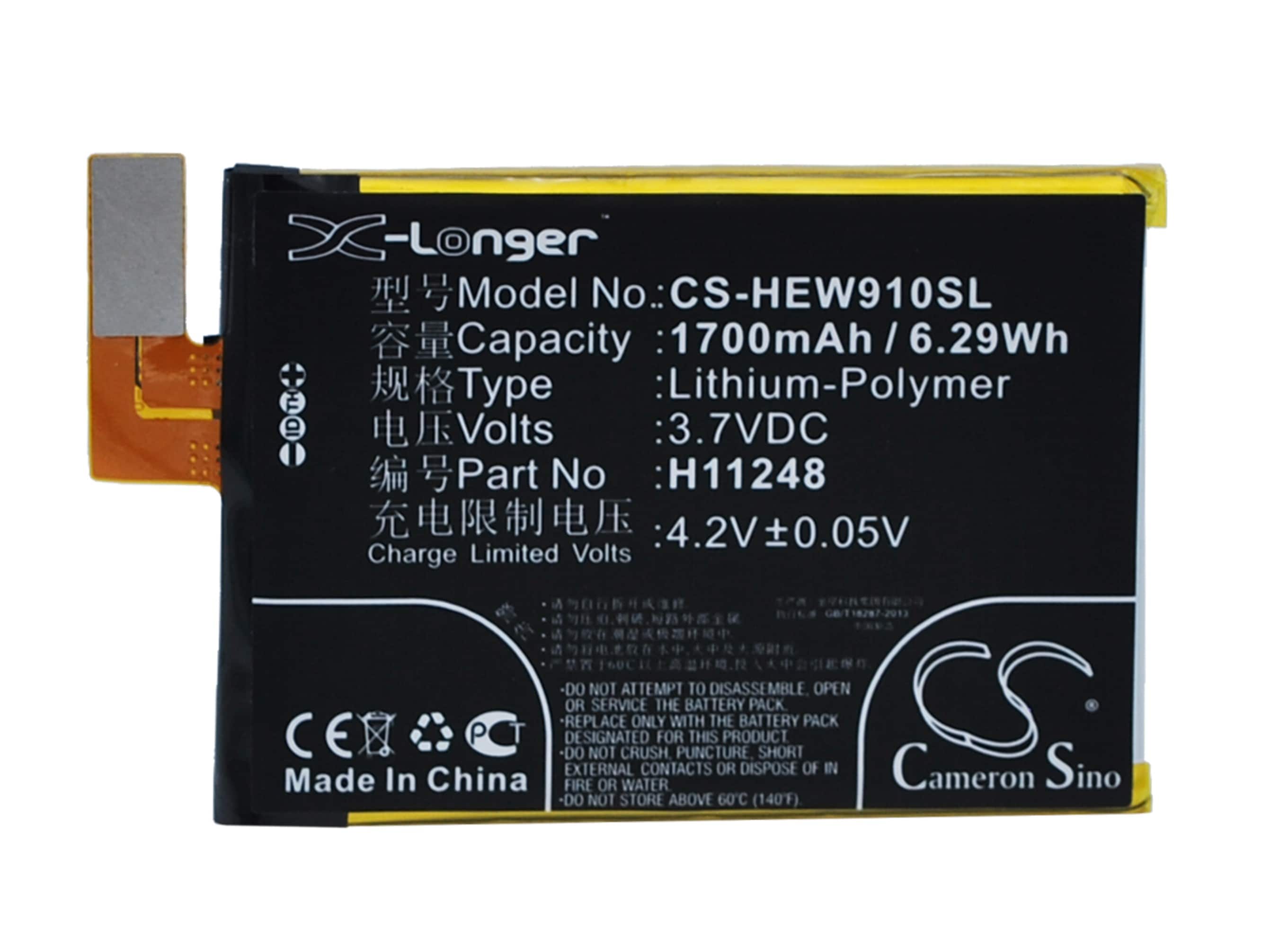 Batteri til mobiltelefon, smarttelefon for Haier W910, HW-W910