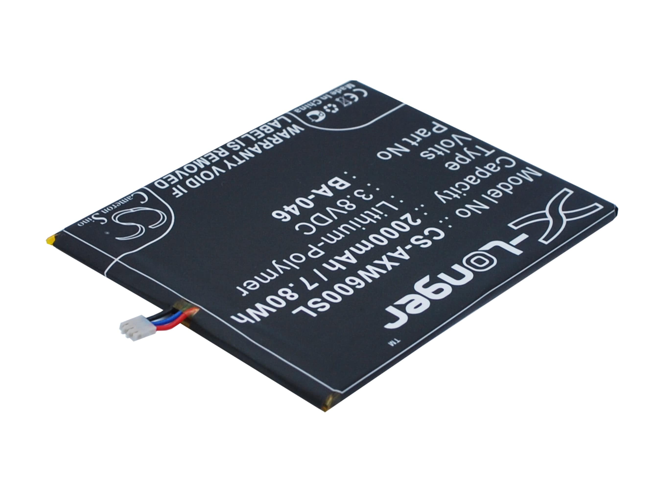 Batteri til mobiltelefon, smarttelefon for AUX V950, W6, S6