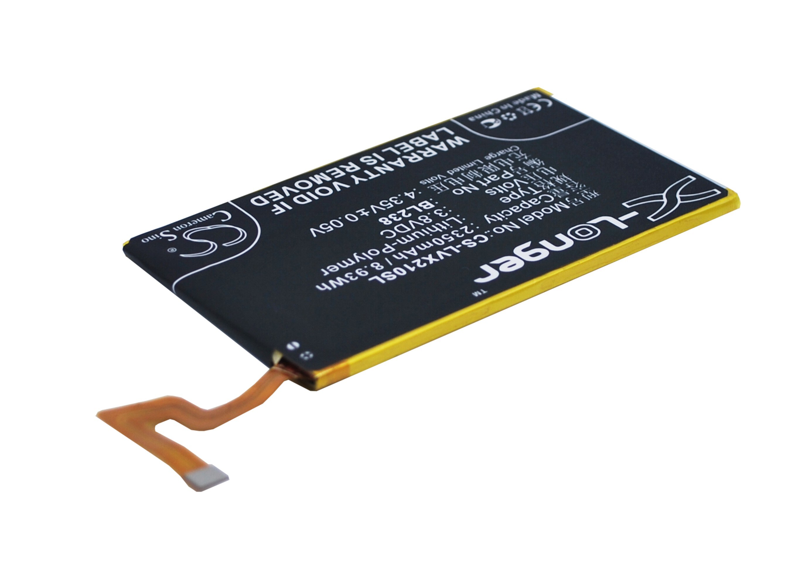 Batteri til mobiltelefon, smarttelefon for Lenovo Vibe X2Pt5