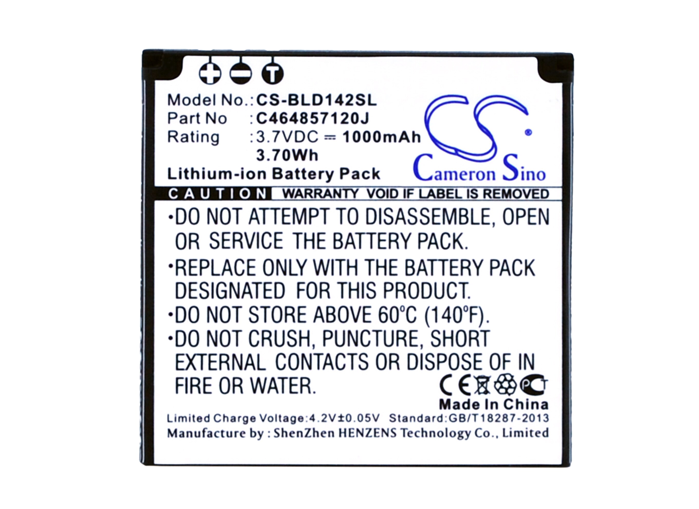 Batteri til mobiltelefon, smarttelefon for BLU Dash Junior 4.0, D142, DASH JR 4.0