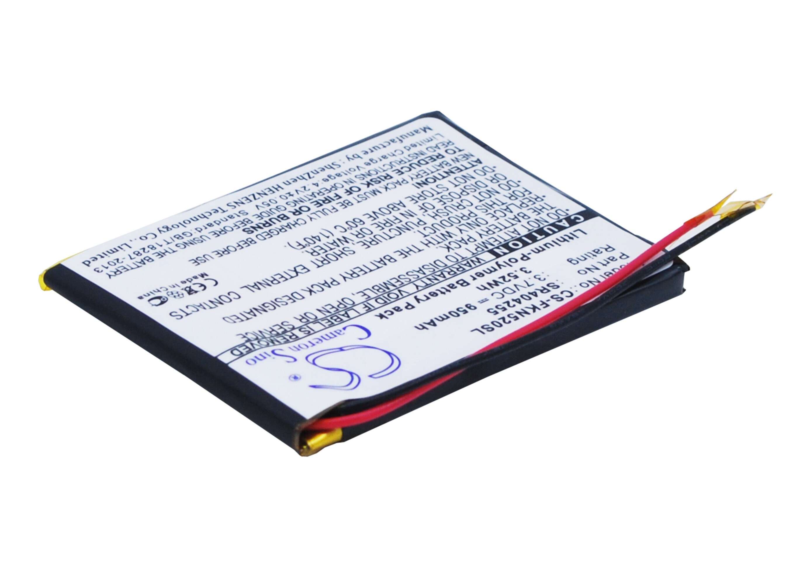 Batteri til GP, navigasjonssystem for Falk Neo 520, Neo 520LMU