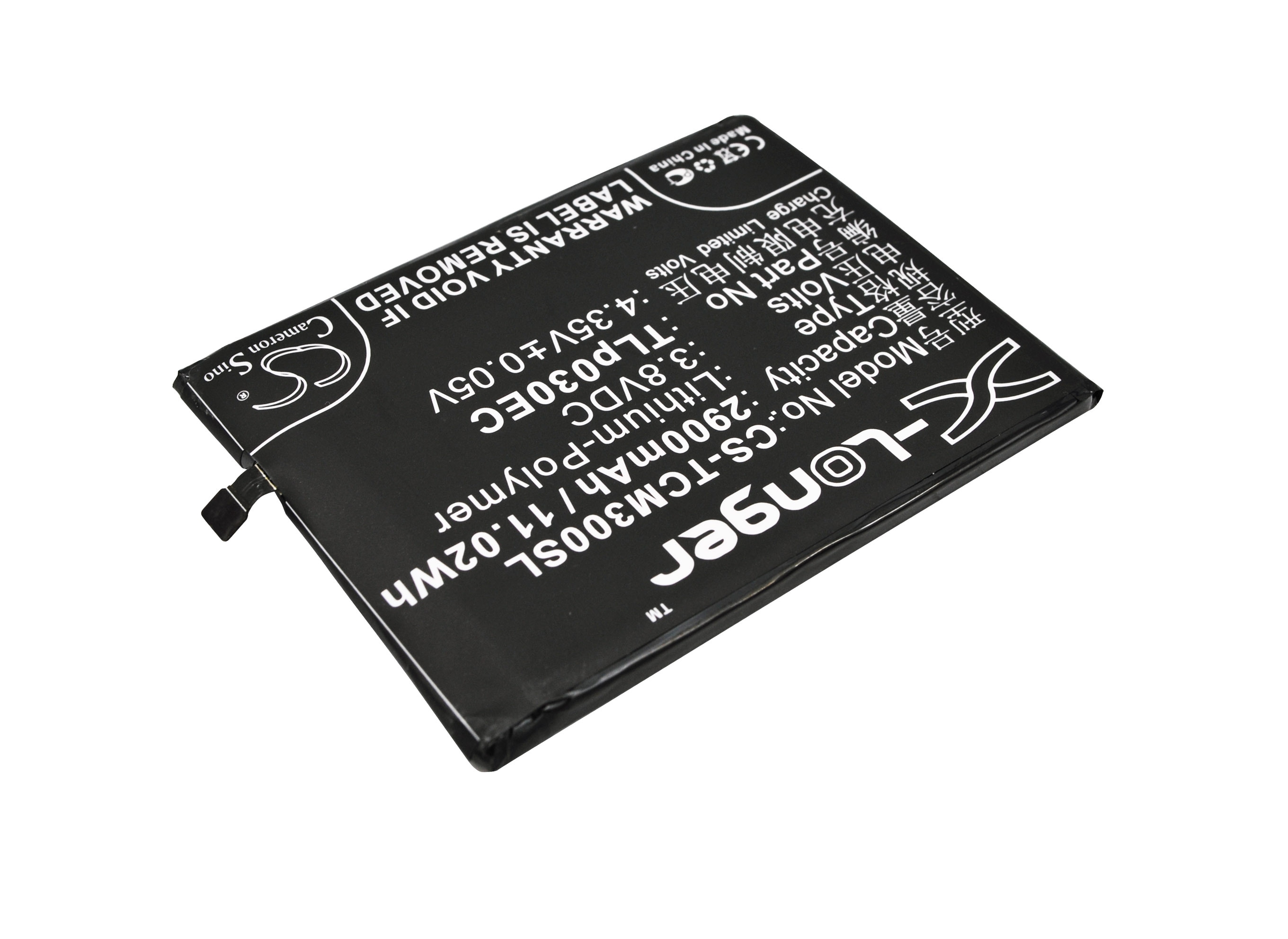 Batteri til mobiltelefon, smarttelefon for TCL 3S, M3G