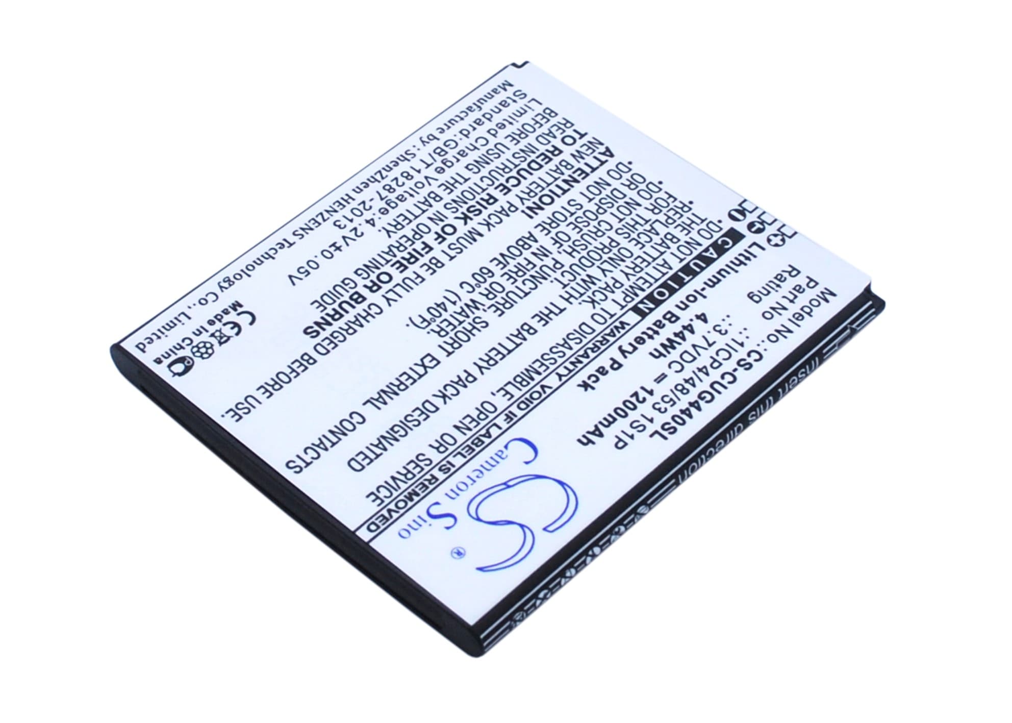 Batteri til mobiltelefon, smarttelefon for CUBE1 G44, G44S
