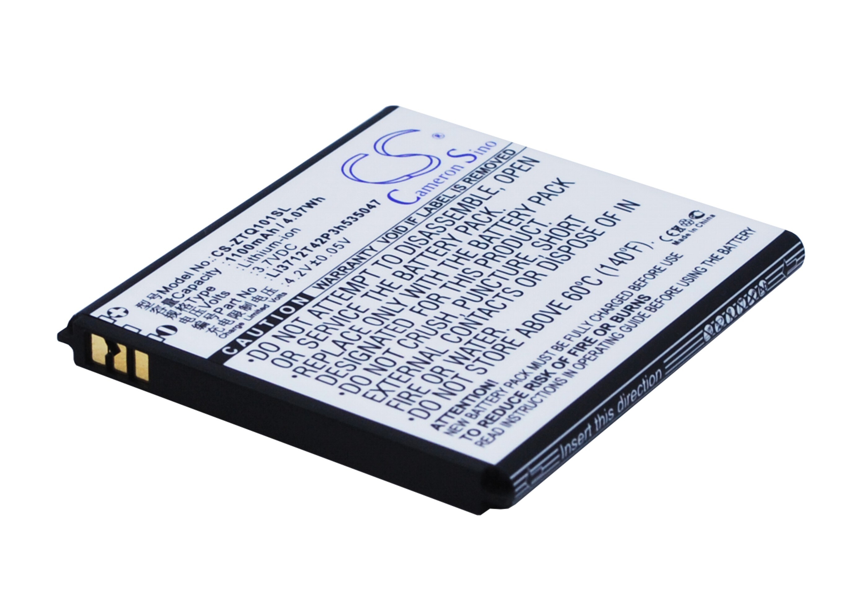 Batteri til mobiltelefon, smarttelefon for ZTE Q101T
