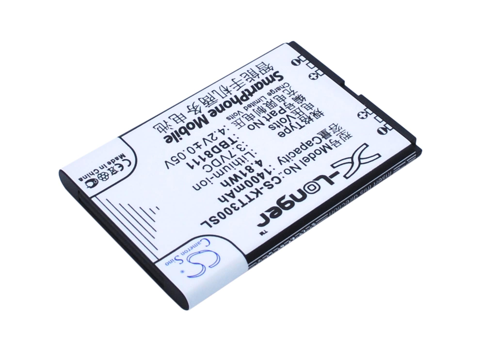 Batteri til mobiltelefon, smarttelefon for K-Touch E339, E359, W366 m.fl.