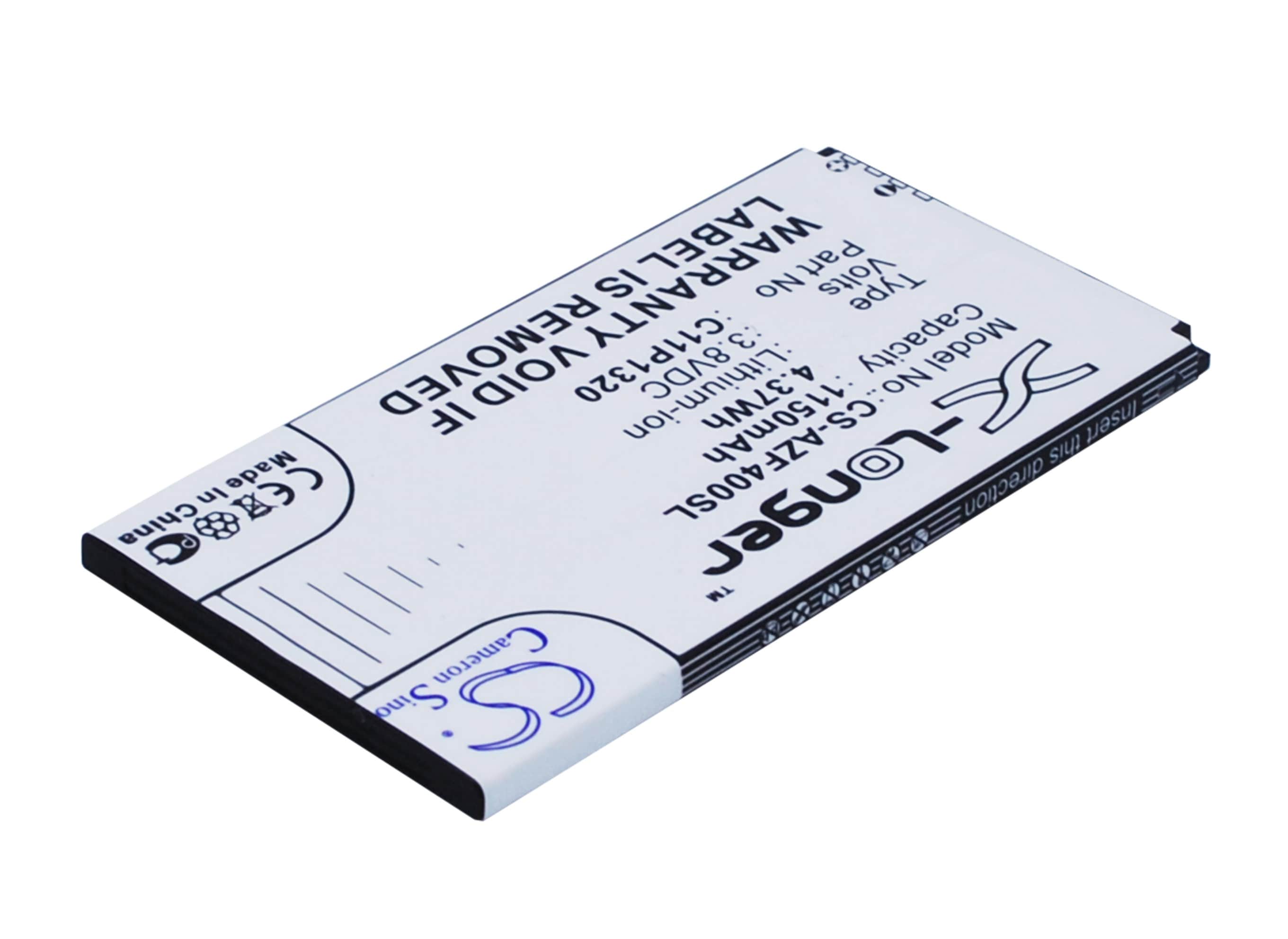 Batteri til mobiltelefon, smarttelefon for Asus ZenFone 4, A400, A400CG m.fl.