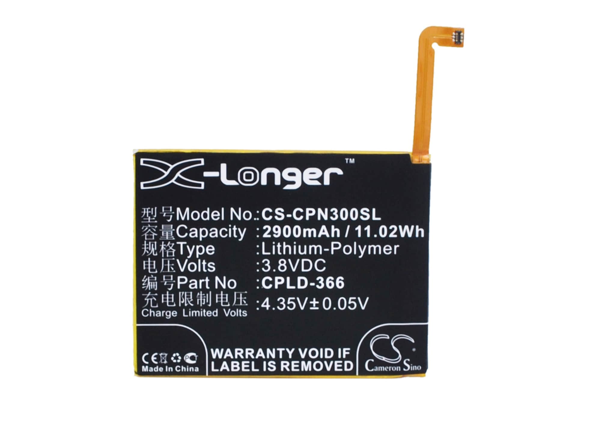 Batteri til mobiltelefon, smarttelefon for Coolpad Note 3, 8676, 8676-A01 m.fl.