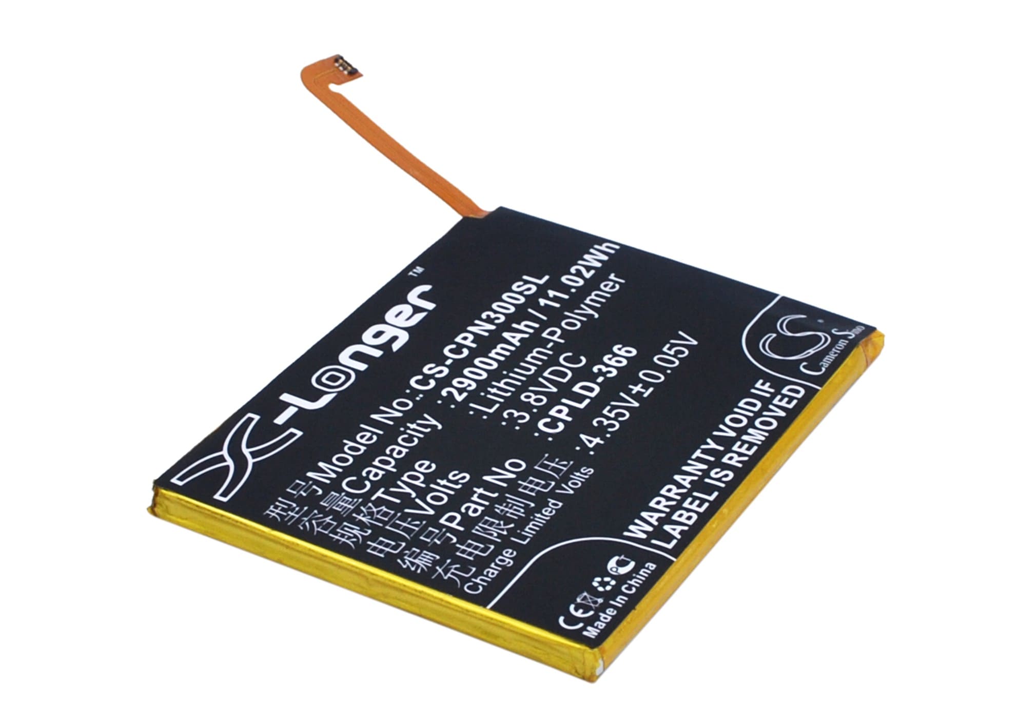 Batteri til mobiltelefon, smarttelefon for Coolpad Note 3, 8676, 8676-A01 m.fl.
