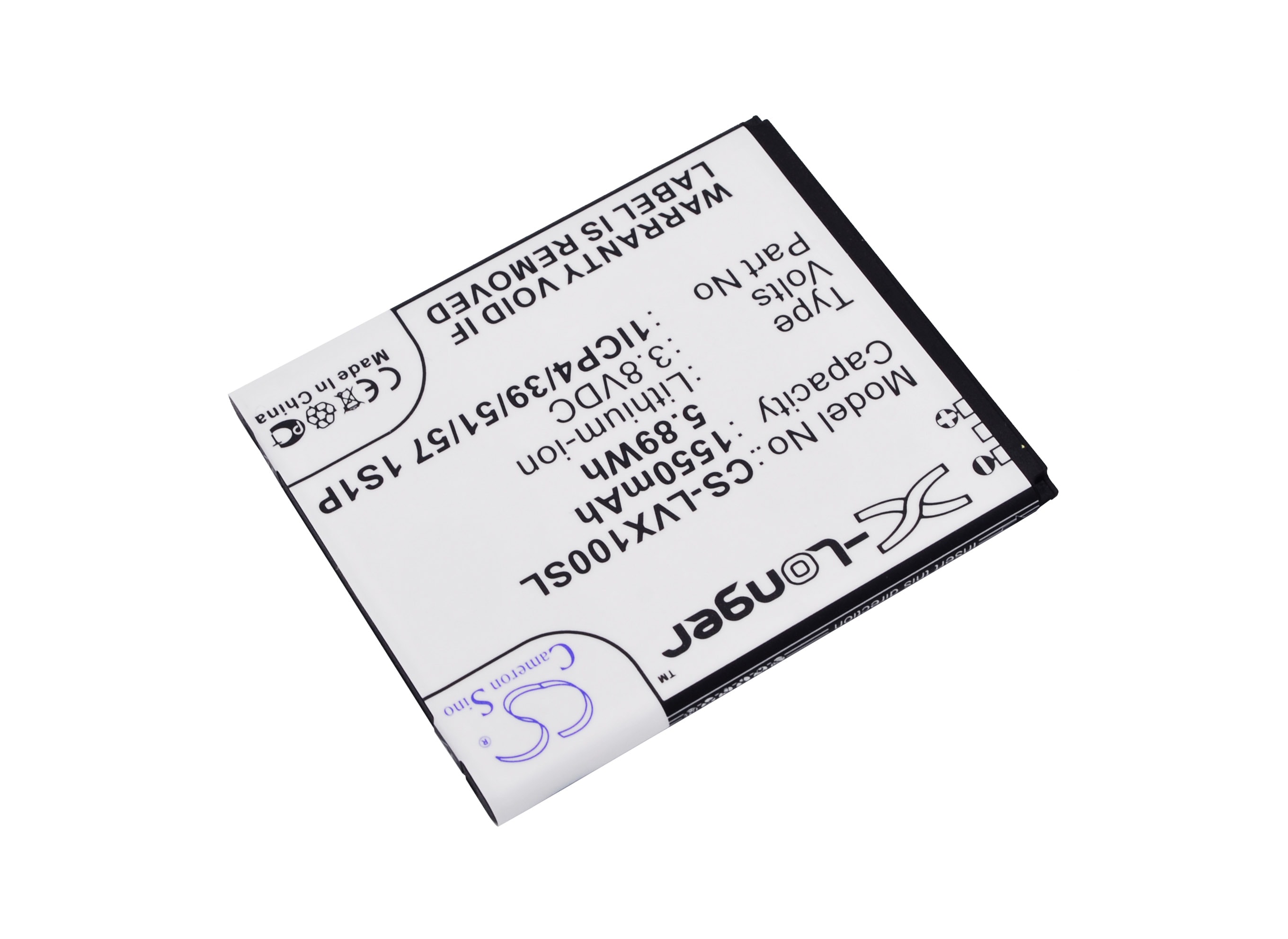 Batteri til mobiltelefon, smarttelefon for LAVA iris X1 Atom