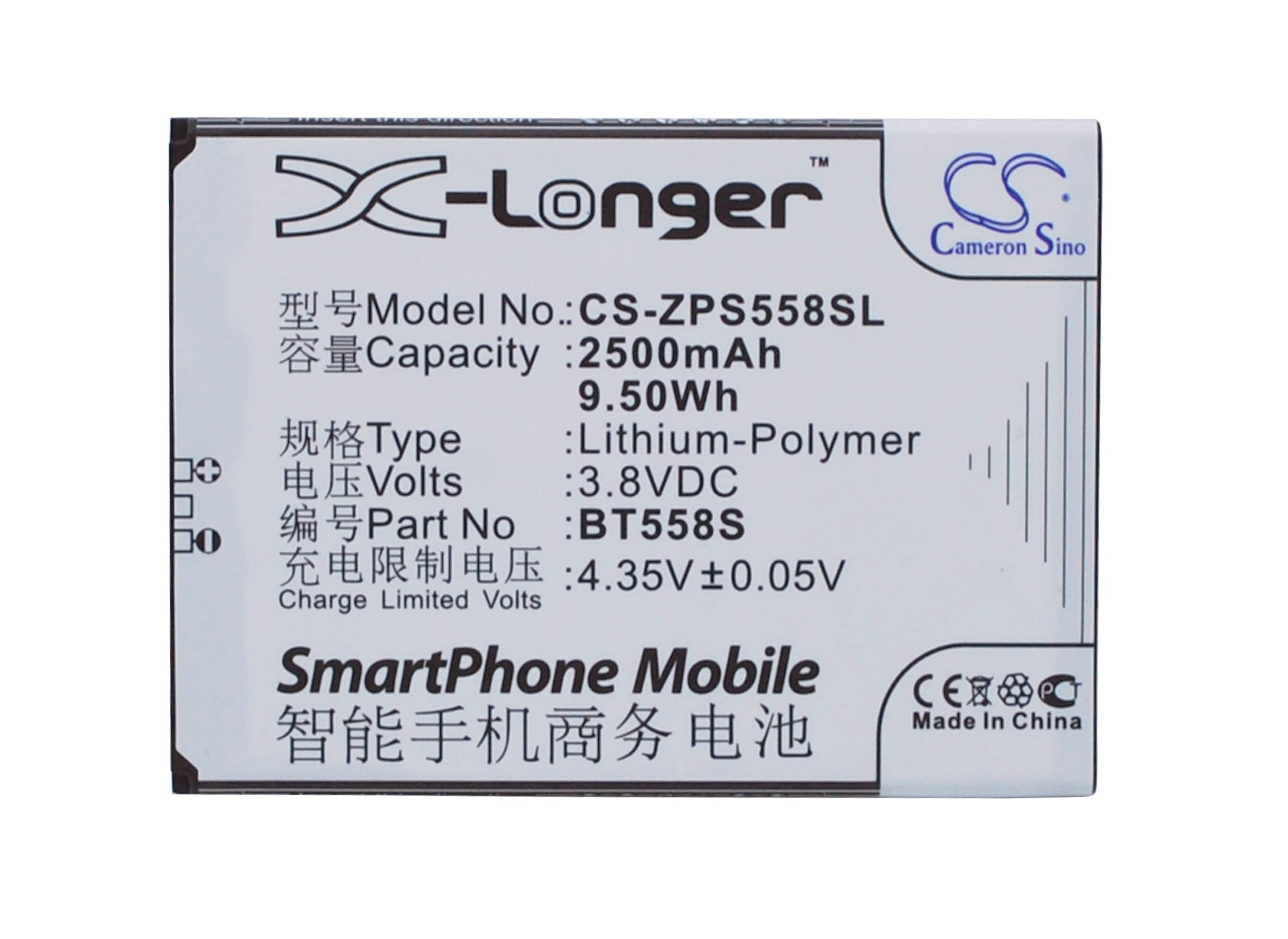 Batteri til mobiltelefon, smarttelefon for ZOPO S5580, Speed 7