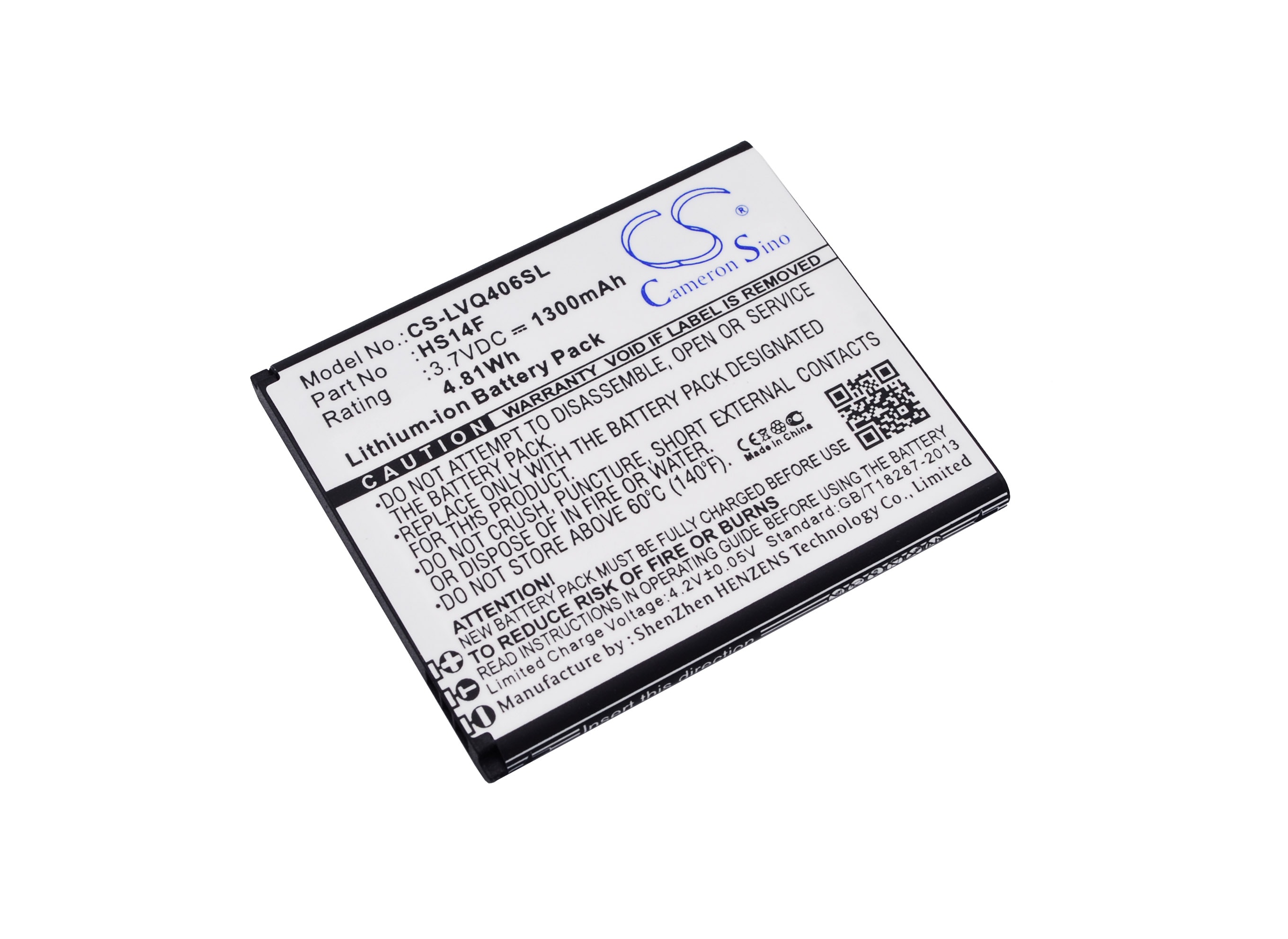Batteri til mobiltelefon, smarttelefon for LAVA Iris 406Q, Iris 402E, Iris 352E