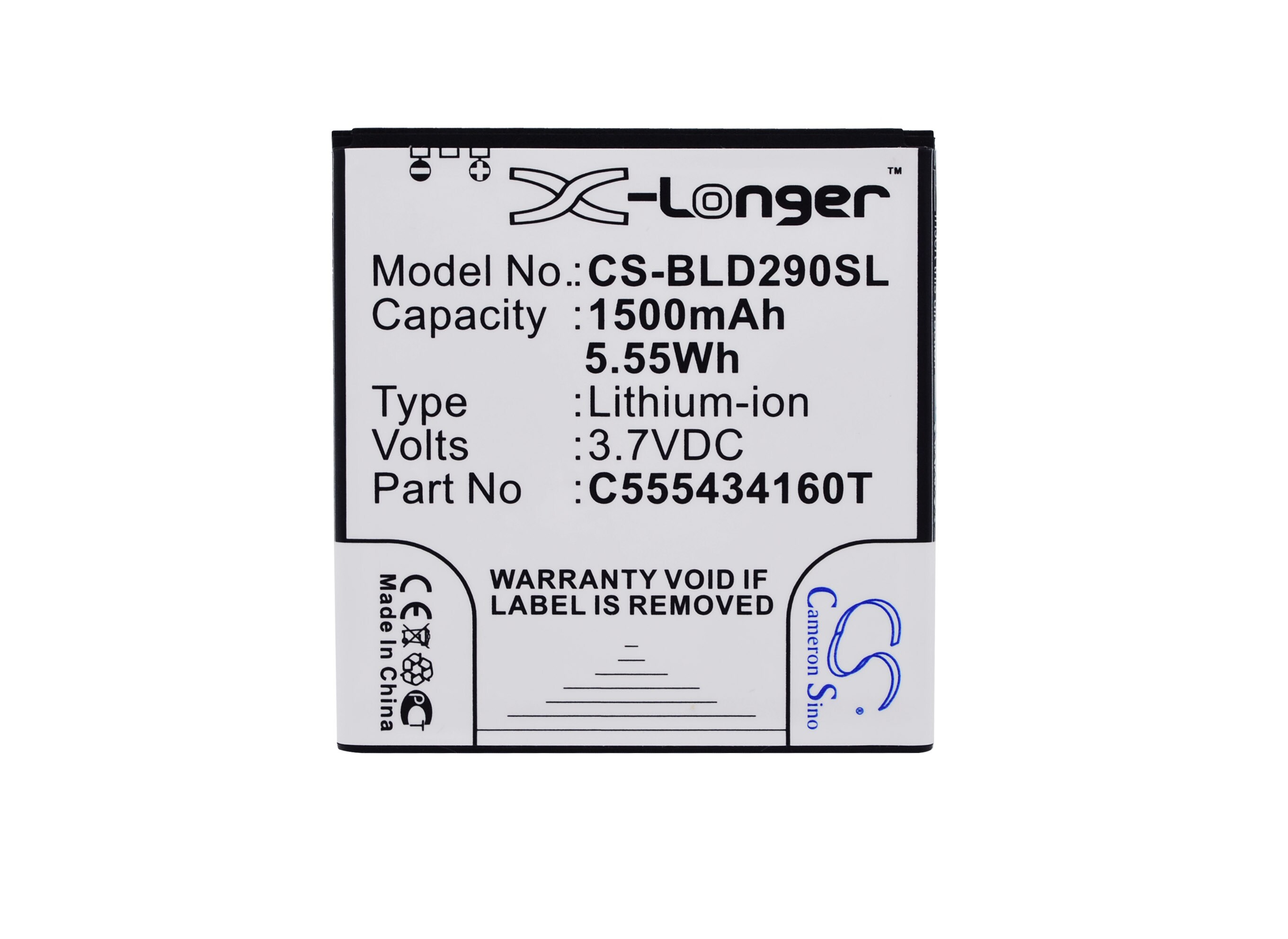 Batteri til mobiltelefon, smarttelefon for BLU AMOUR, D290, D290i