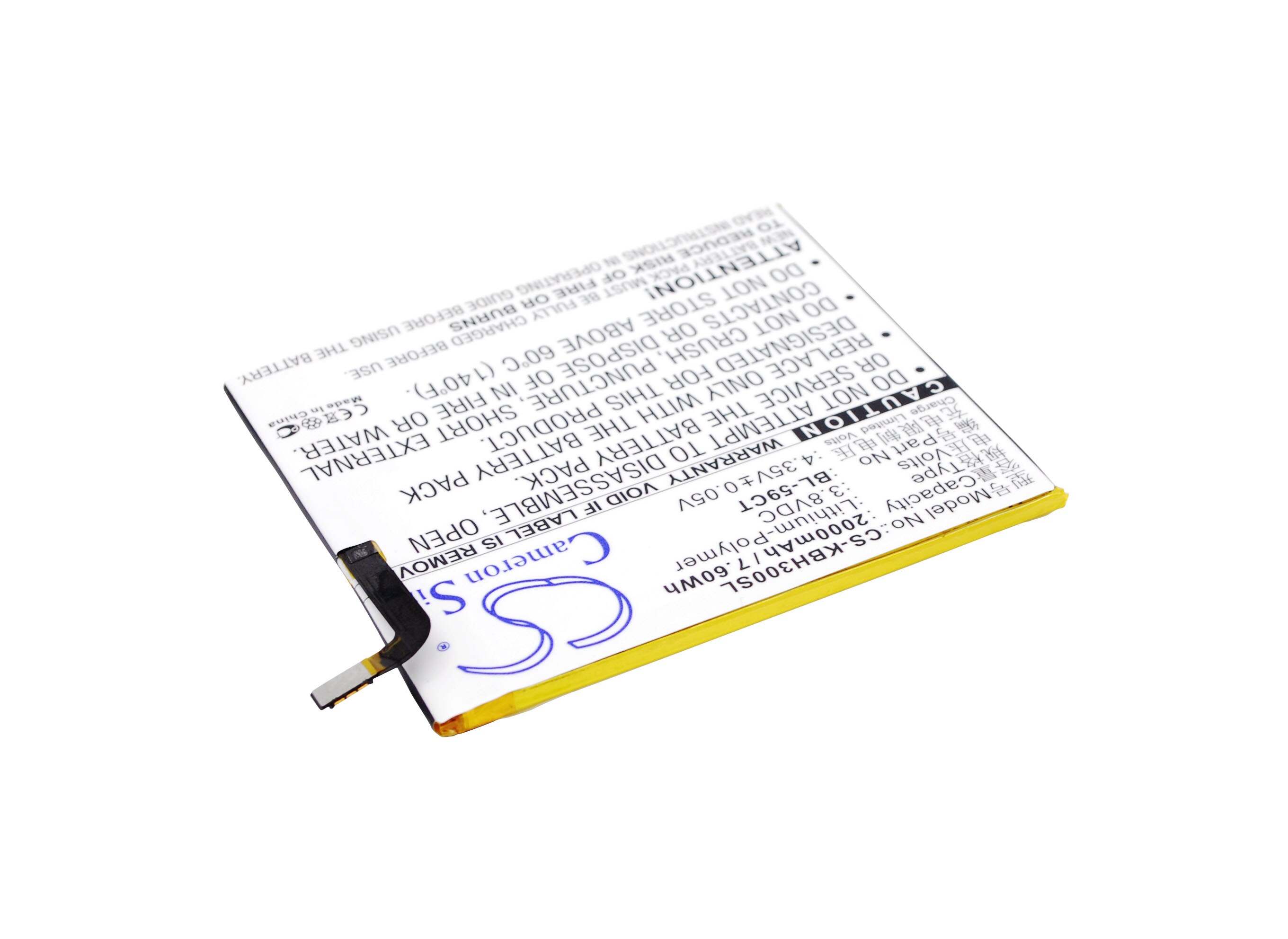Batteri til mobiltelefon, smarttelefon for KOOBEE H3