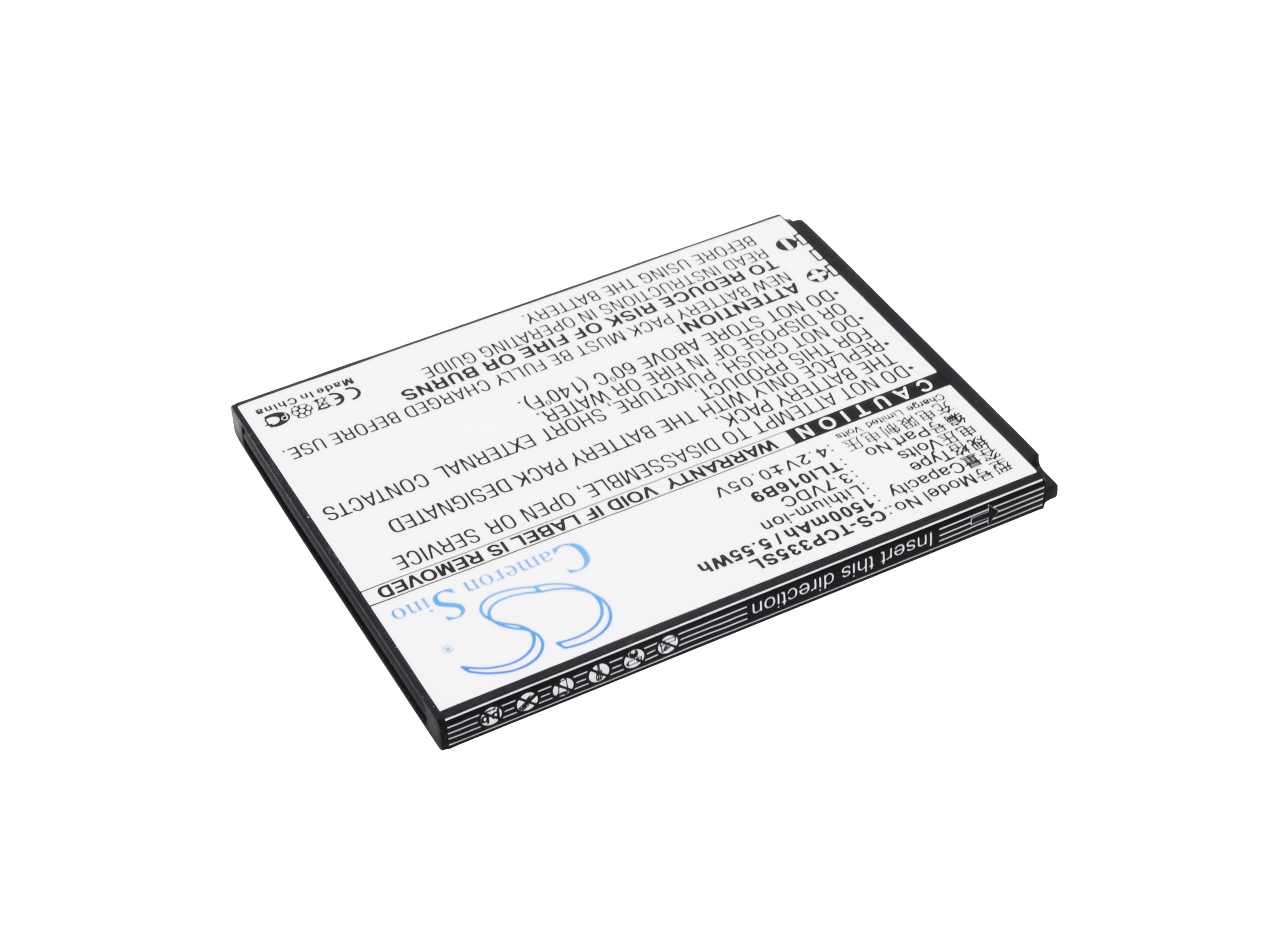 Batteri til mobiltelefon, smarttelefon for TCL P332U, P335M