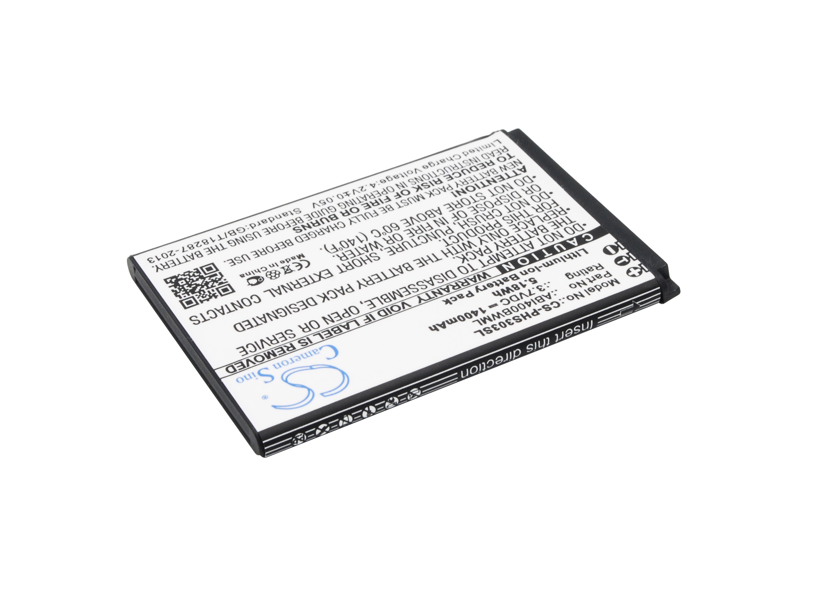 Batteri til mobiltelefon, smarttelefon for Philips Xenium S301, Xenium S308