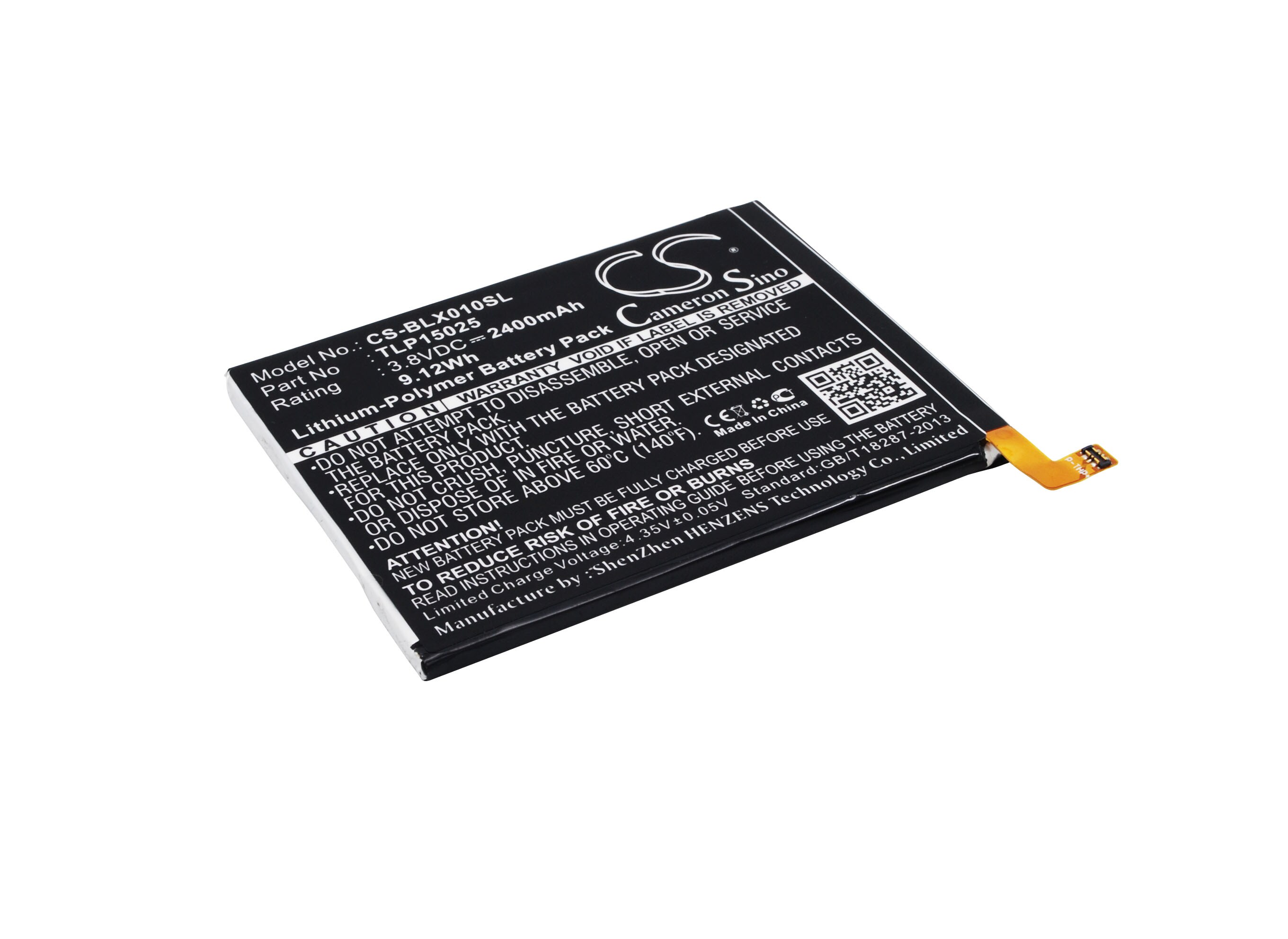 Batteri til mobiltelefon, smarttelefon for BLU Life One 2015, X010Q