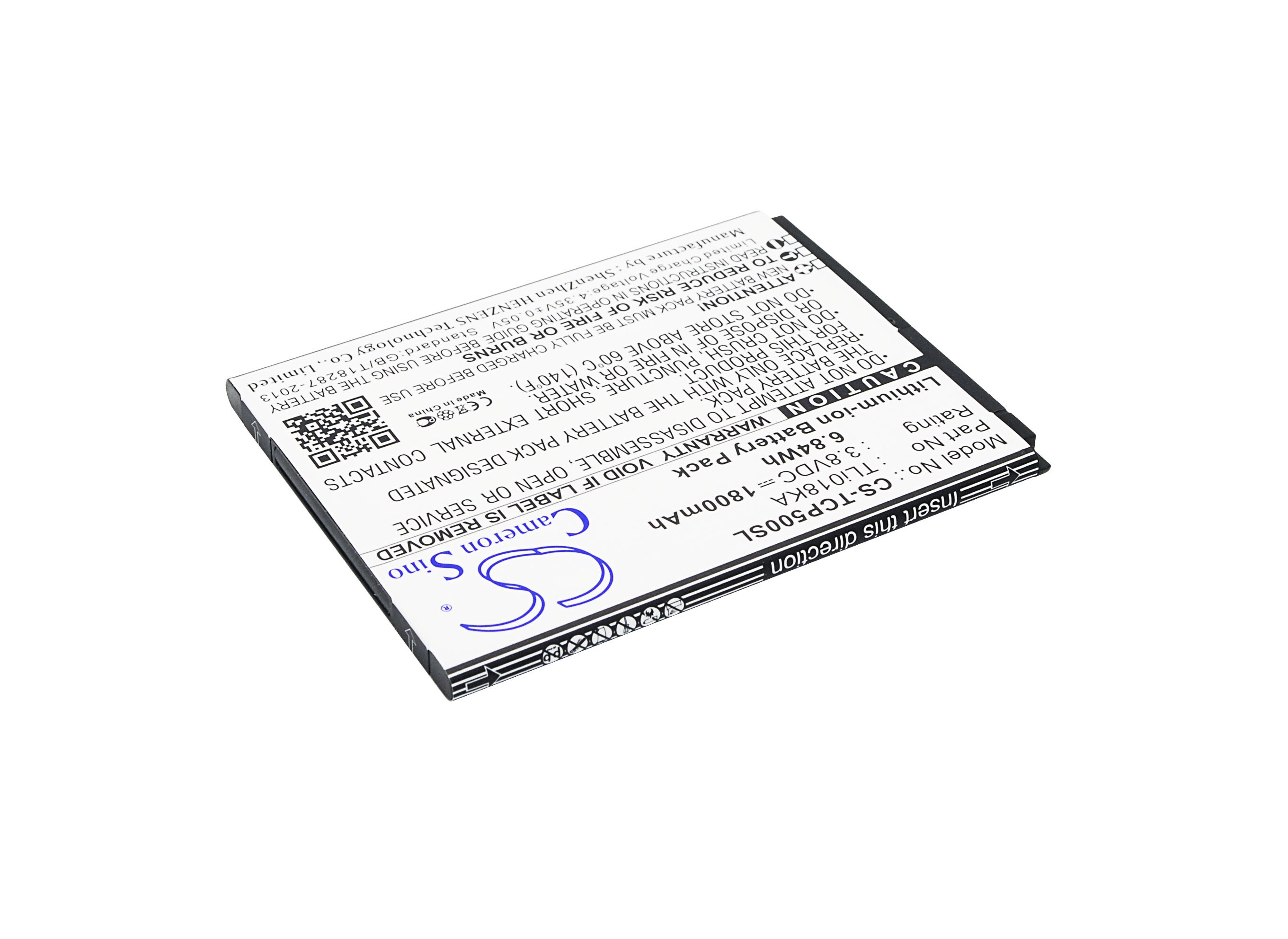 Batteri til mobiltelefon, smarttelefon for TCL P500M, P501M, P502U m.fl.