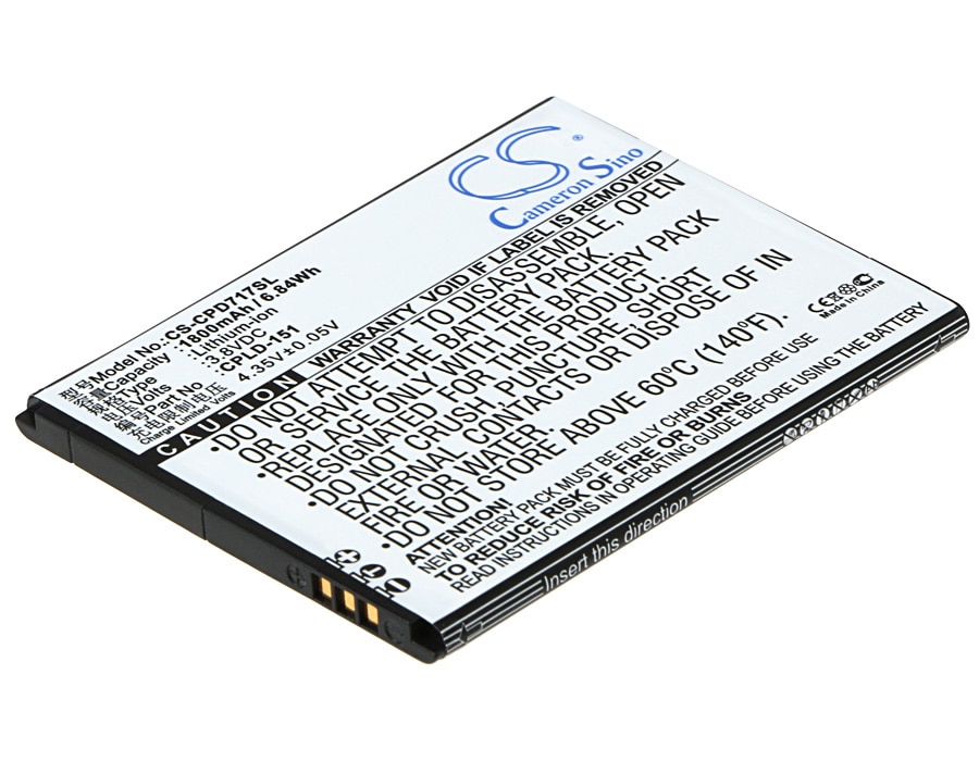 Batteri til mobiltelefon, smarttelefon for Coolpad 8717