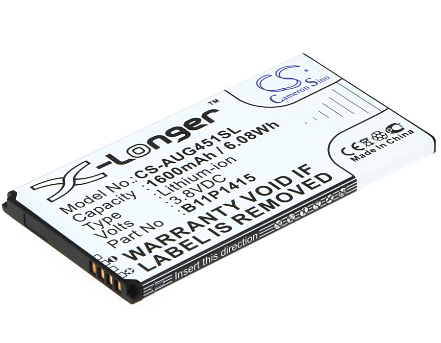 Batteri til mobiltelefon, smarttelefon for Asus ZenFone Go 4.5, ZenFone Go 4.5 Dual SIM m.fl.