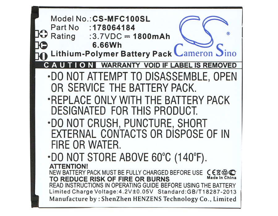 Batteri til mobiltelefon, smarttelefon for MobiWire Cygnus