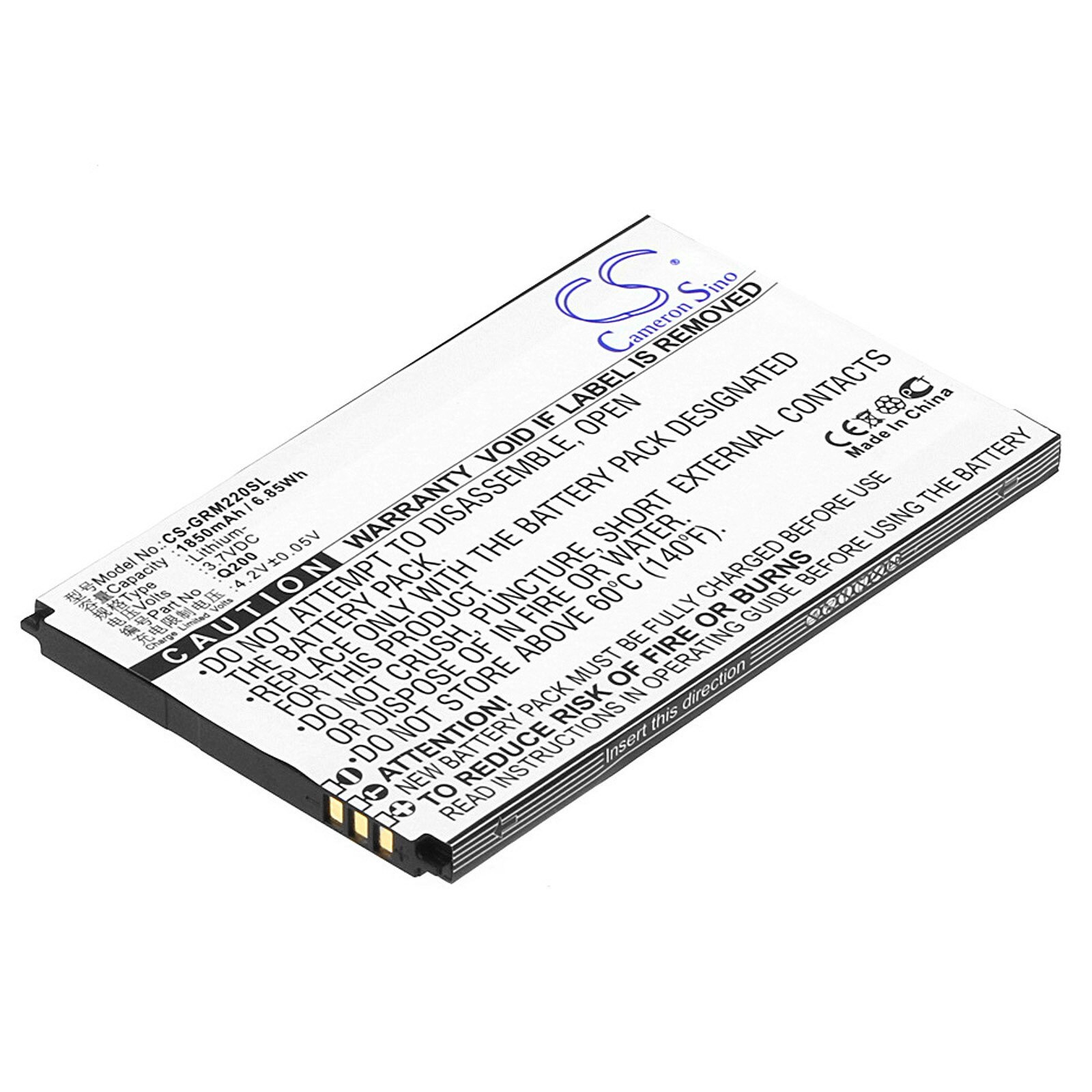Batteri til mobiltelefon, smarttelefon for Green Orange M2, Q200