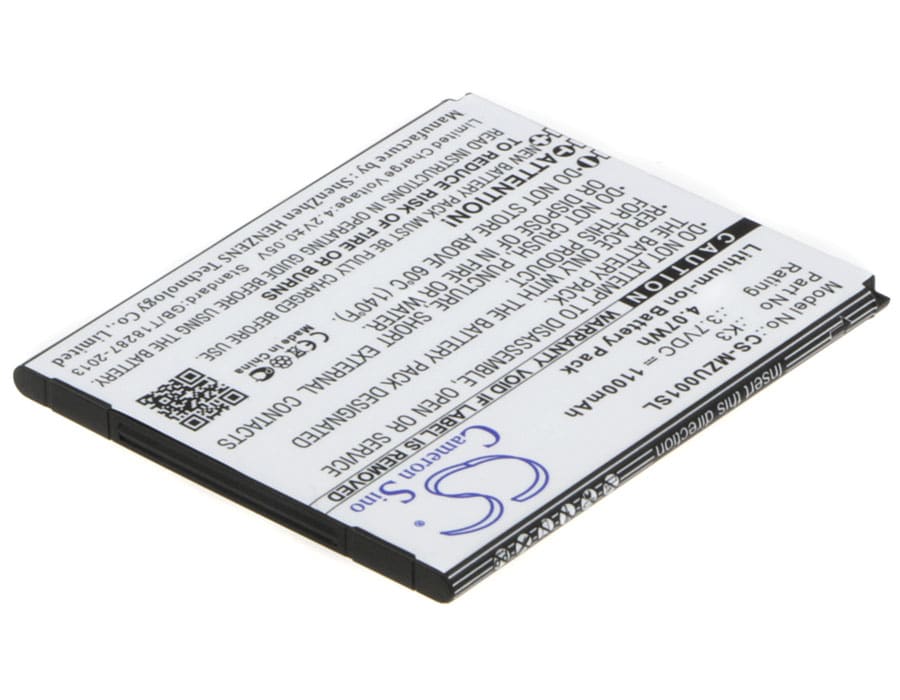 Batteri til mobiltelefon, smarttelefon for Navon Mizu MZT001