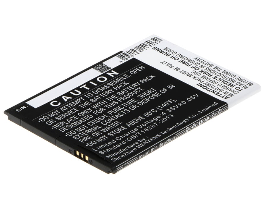 Batteri til mobiltelefon, smarttelefon for KAZAM Trooper 455, Trooper 455 Dual SIM m.fl.