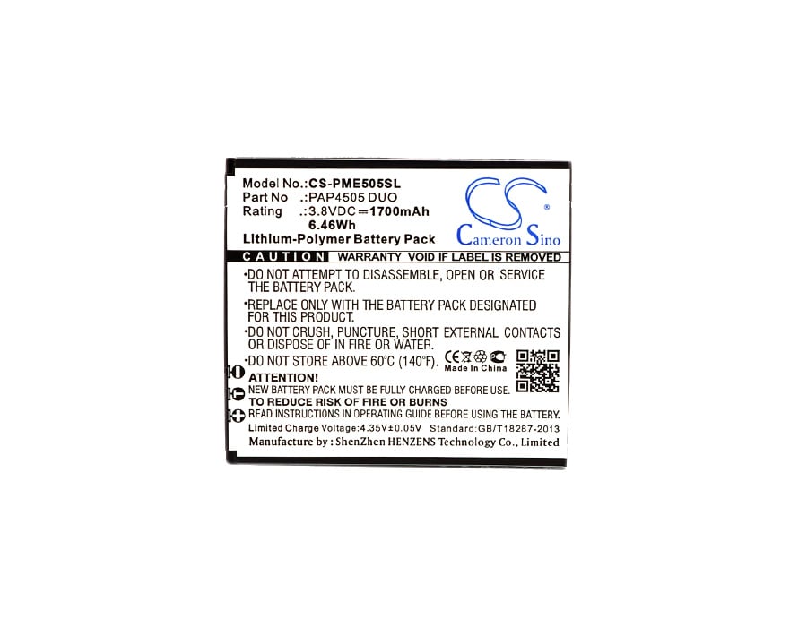 Batteri til mobiltelefon, smarttelefon for Prestigio MultiPhone 4505 Duo