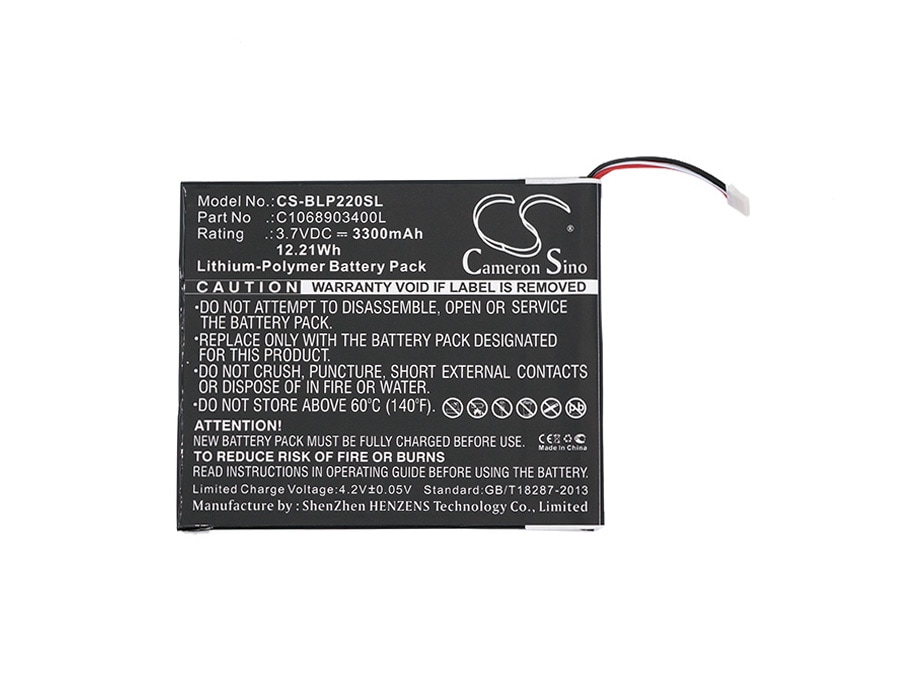 Batteri til nettbrett for BLU TouchBook 8.0, TouchBook 8.0 3G, P220U m.fl.
