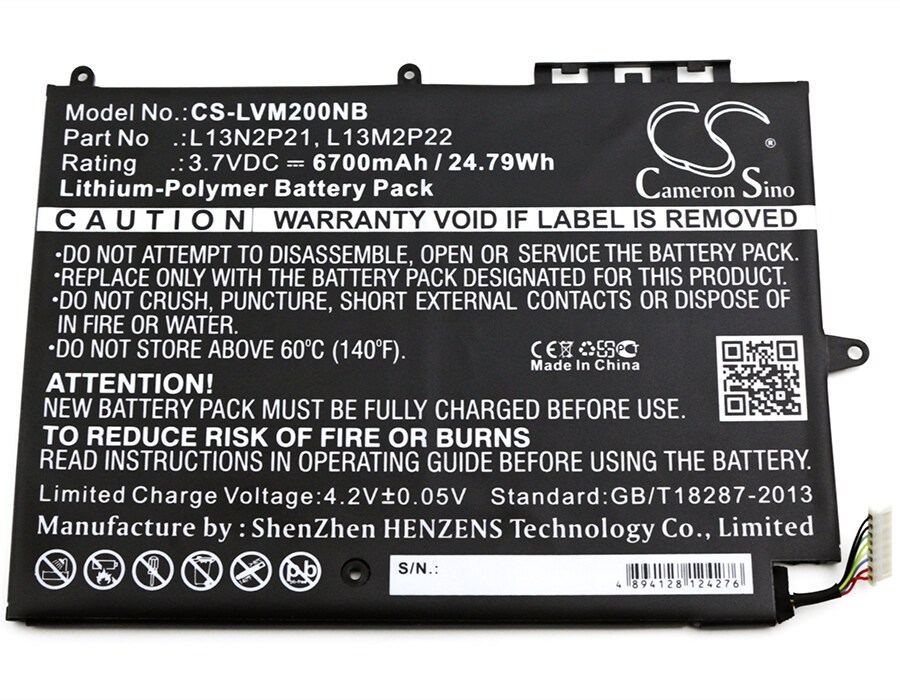 Batteri til bærbar PC, notatbok for Lenovo Miix 2 10, Miix 2, Miix 3 10 m.fl.