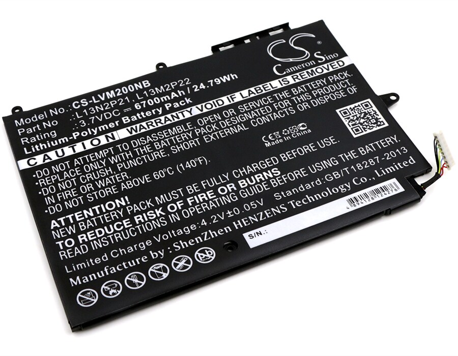 Batteri til bærbar PC, notatbok for Lenovo Miix 2 10, Miix 2, Miix 3 10 m.fl.