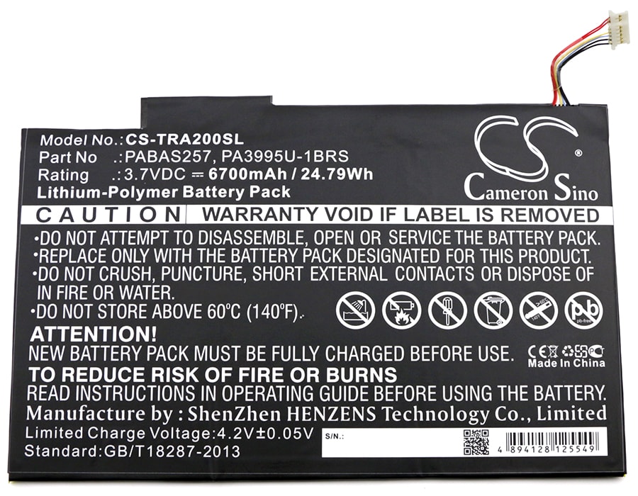 Batteri til nettbrett for Toshiba Excite AT200, Excite AT205, Excite AT205-T32I m.fl.