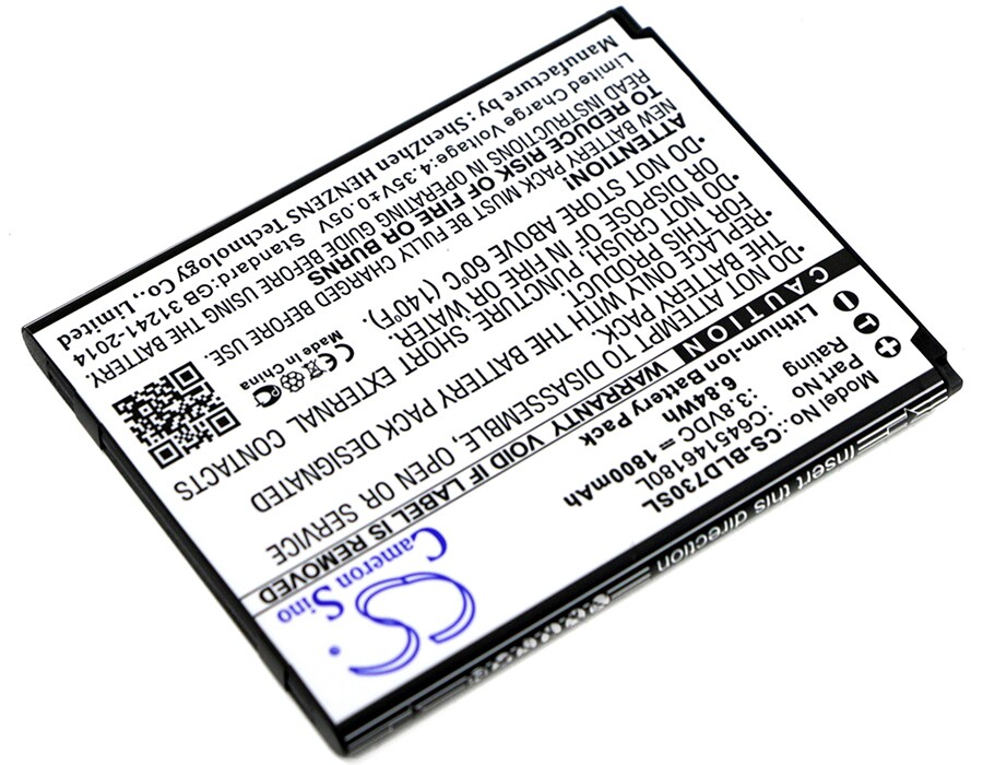 Batteri til mobiltelefon, smarttelefon for BLU Dash 4.5, D730U, D730L