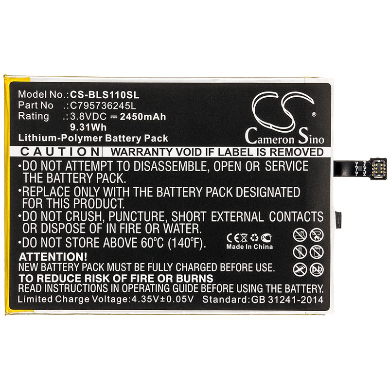 Batteri til mobiltelefon, smarttelefon for BLU Studio One, S0110